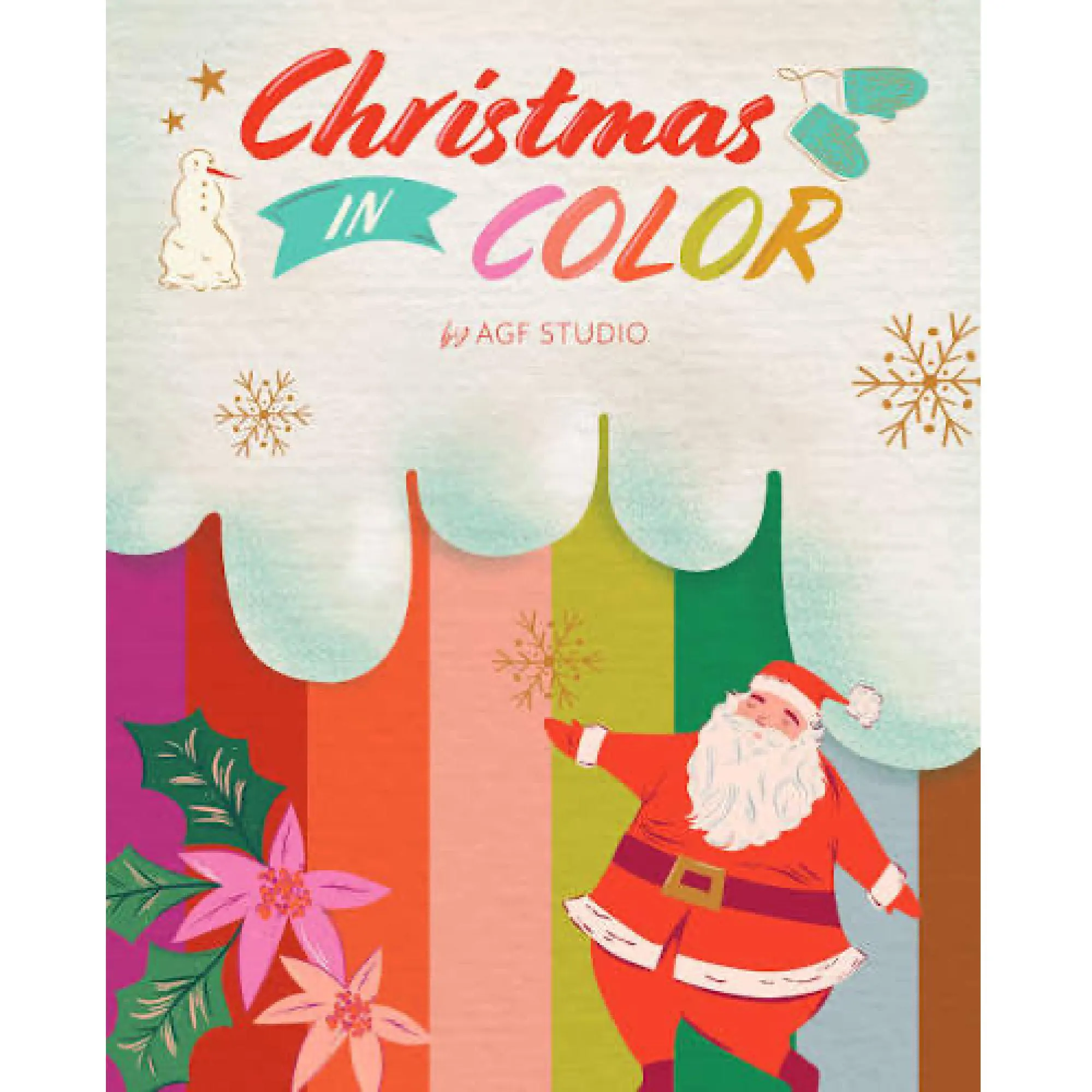 Art Gallery Fabrics - Christmas in Color Collection - Holiday Cheer in Cream - image 3