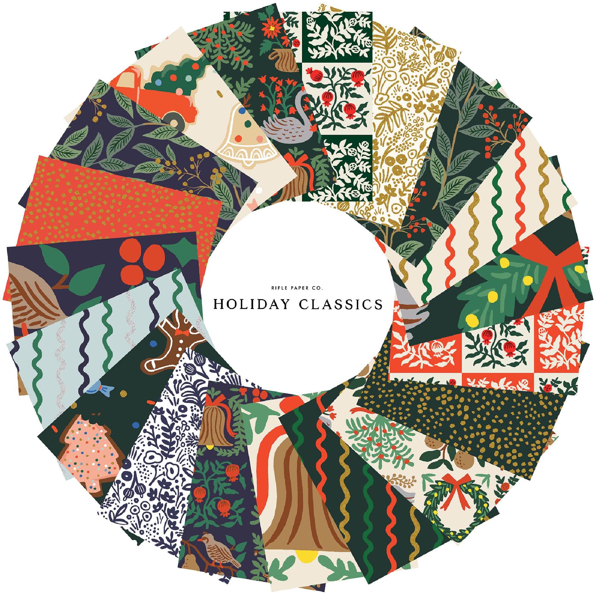 Rifle Paper Co. - Holiday Classics Collection - Holiday Lights in Cream Metallic - image 4