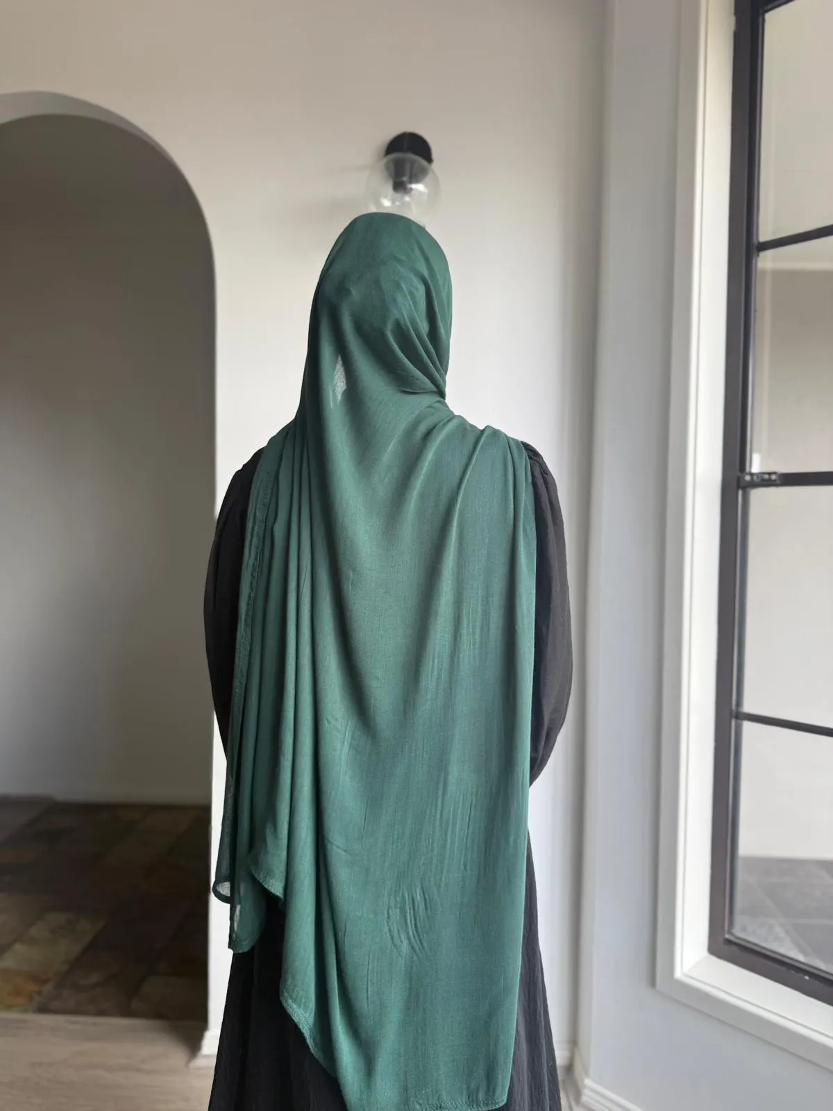 Modal Hijab with undercap - Verdant Jewel