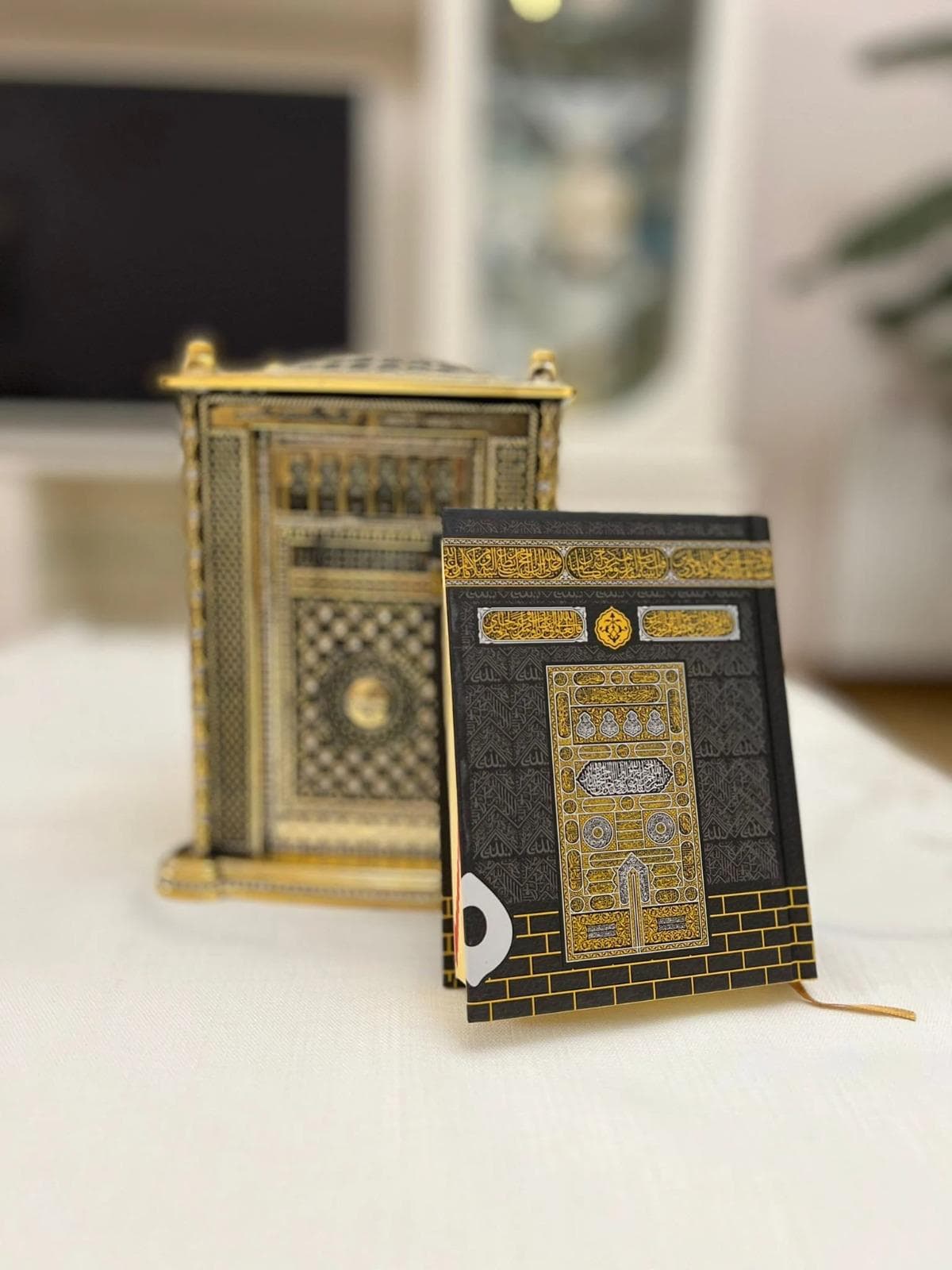 Luxury Quran Gift Set, Gold Trinket, Esmaül Hüsna Quran Set, with 3 Holy Doors Quran, Kaaba Design Quran Gift Set, Trinket Islamic Gift Set - image 4