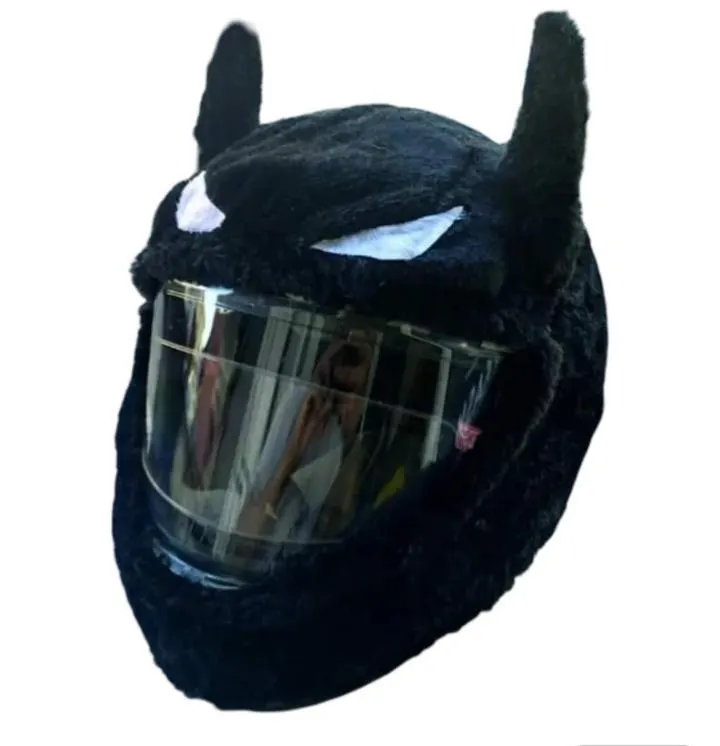 Movie Character Motorcycle Helmet Cover,Helmet Cover Plush,Motorcycle Helmet Cover,Motorcycle Funny Cover, Gift for Motorcycle Rider