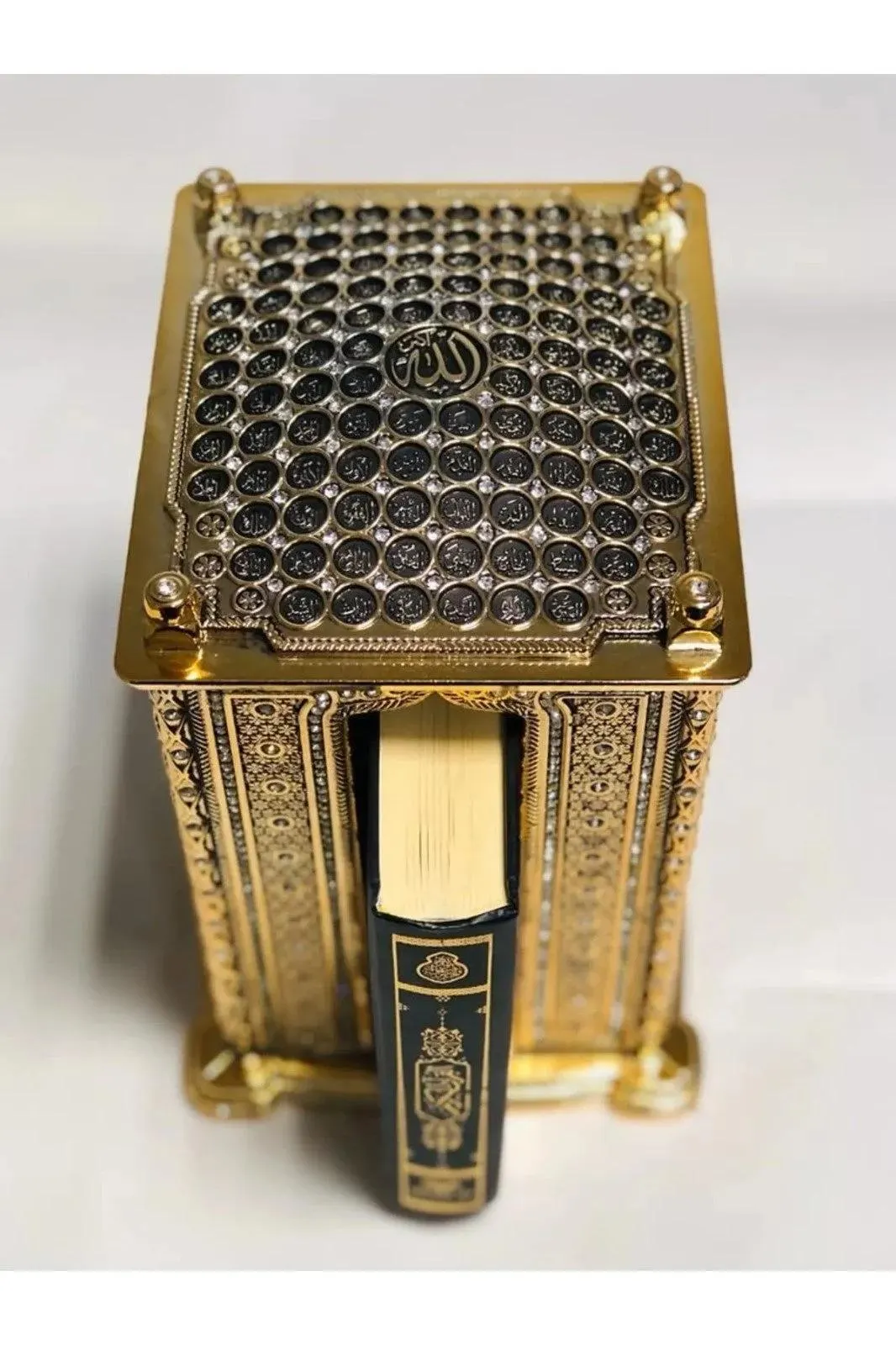 Luxury Quran Gift Set, Gold Trinket, Esmaül Hüsna Quran Set, with 3 Holy Doors Quran, Kaaba Design Quran Gift Set, Trinket Islamic Gift Set - image 3