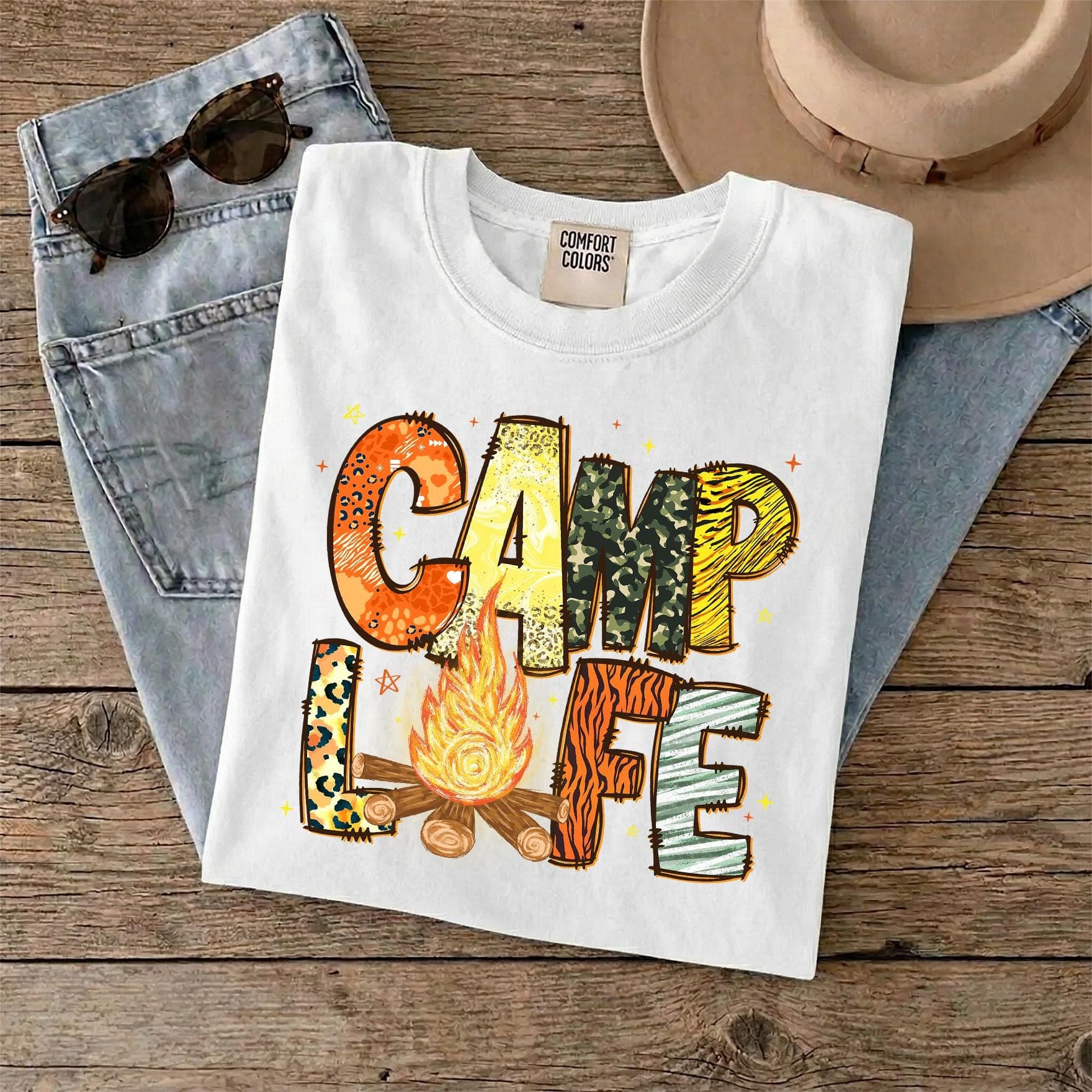 Matching Camping Life Ready To Press, Funny Girls Trip Heat Transfer, Cousin Camper Crew Iron On, Leopard Print Camp Fire DTF, Camp Mode DTF - image 5