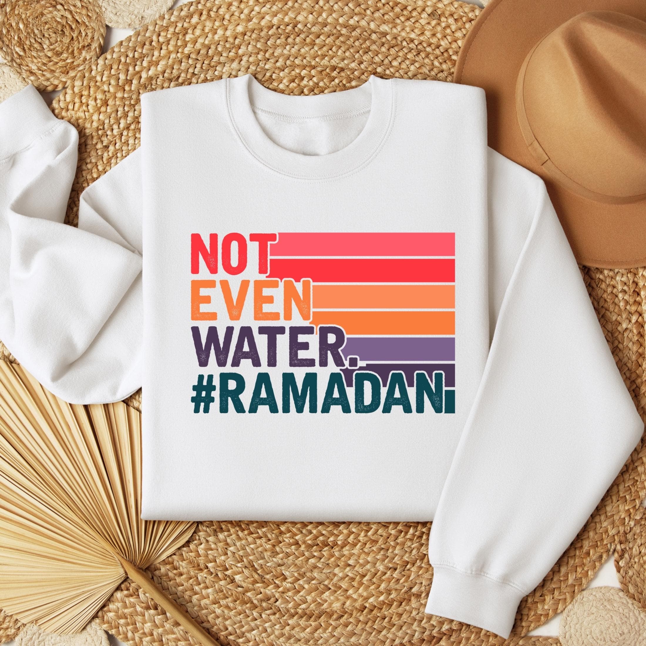 Not Even Water Ramadan Iron On Decal , Funny Ramadan Heat Transfer, Ramadan Kareem DTF Print, Matching Family Eid Mubarak Ready To Press - image 3