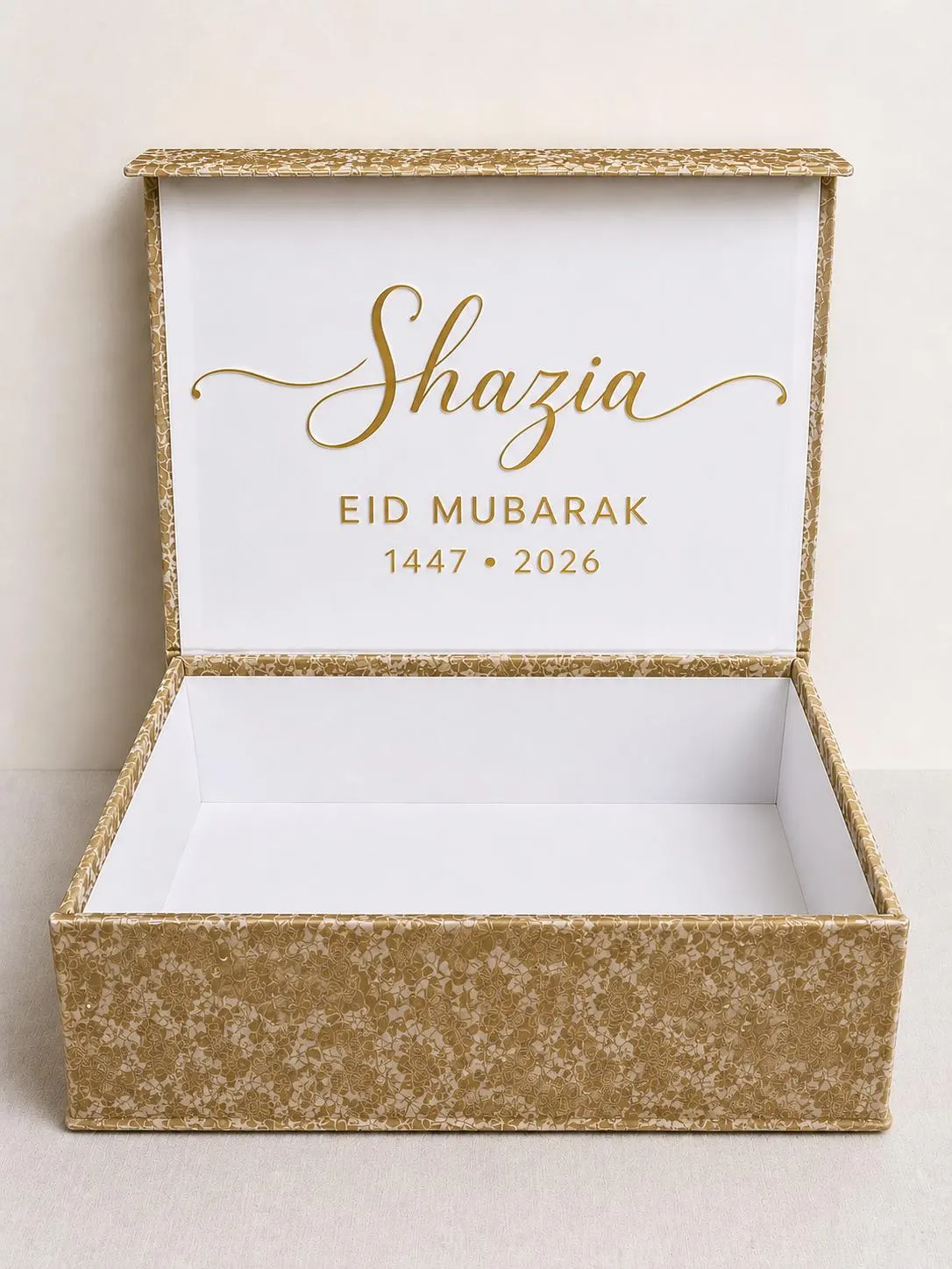 Personalized Gift Box | Luxury Plush Keepsake Storage | Custom Islamic Gift