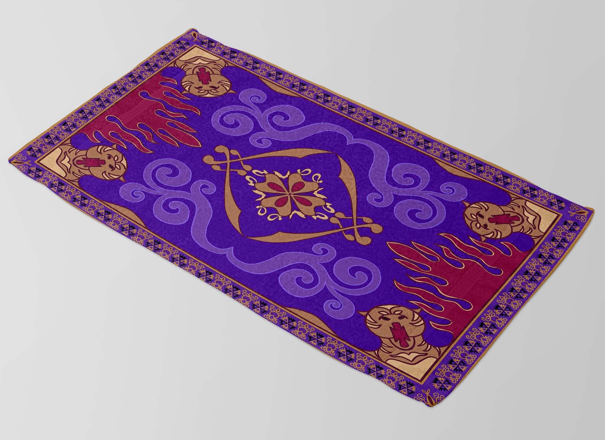 Aladdin Towel, Magic Towel, Arabian Nights Decor, Aladdin Inspired Towel, Genie Lamp Design, Princess Towel, Kids Bath Towel, Fantasy Theme - image 3