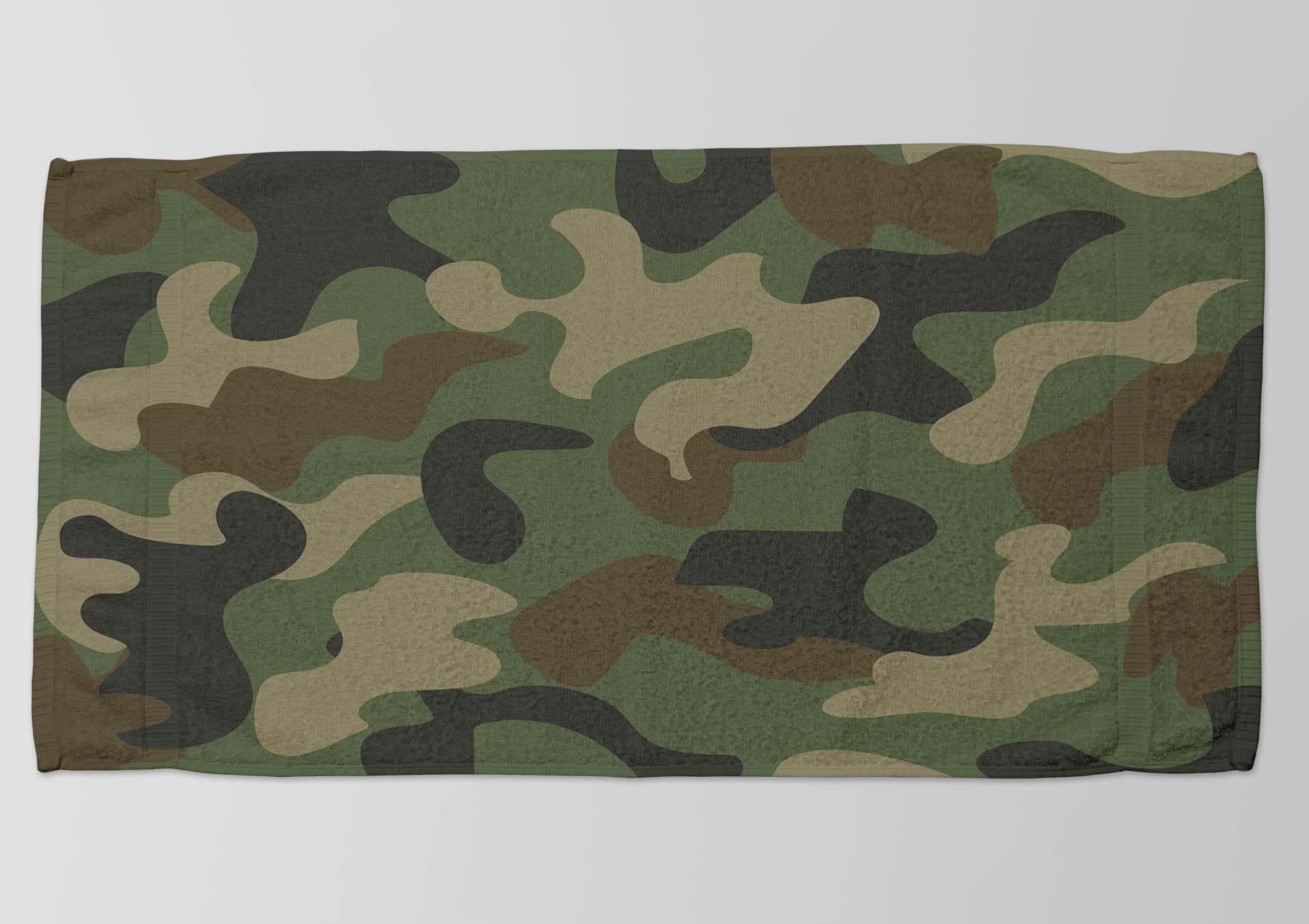 Camouflage Beach Towel, Army-Inspired Design, Durable and Stylish, Soft Fabric, Perfect for Outdoor Adventures, Poolside, Travel Camping - image 4