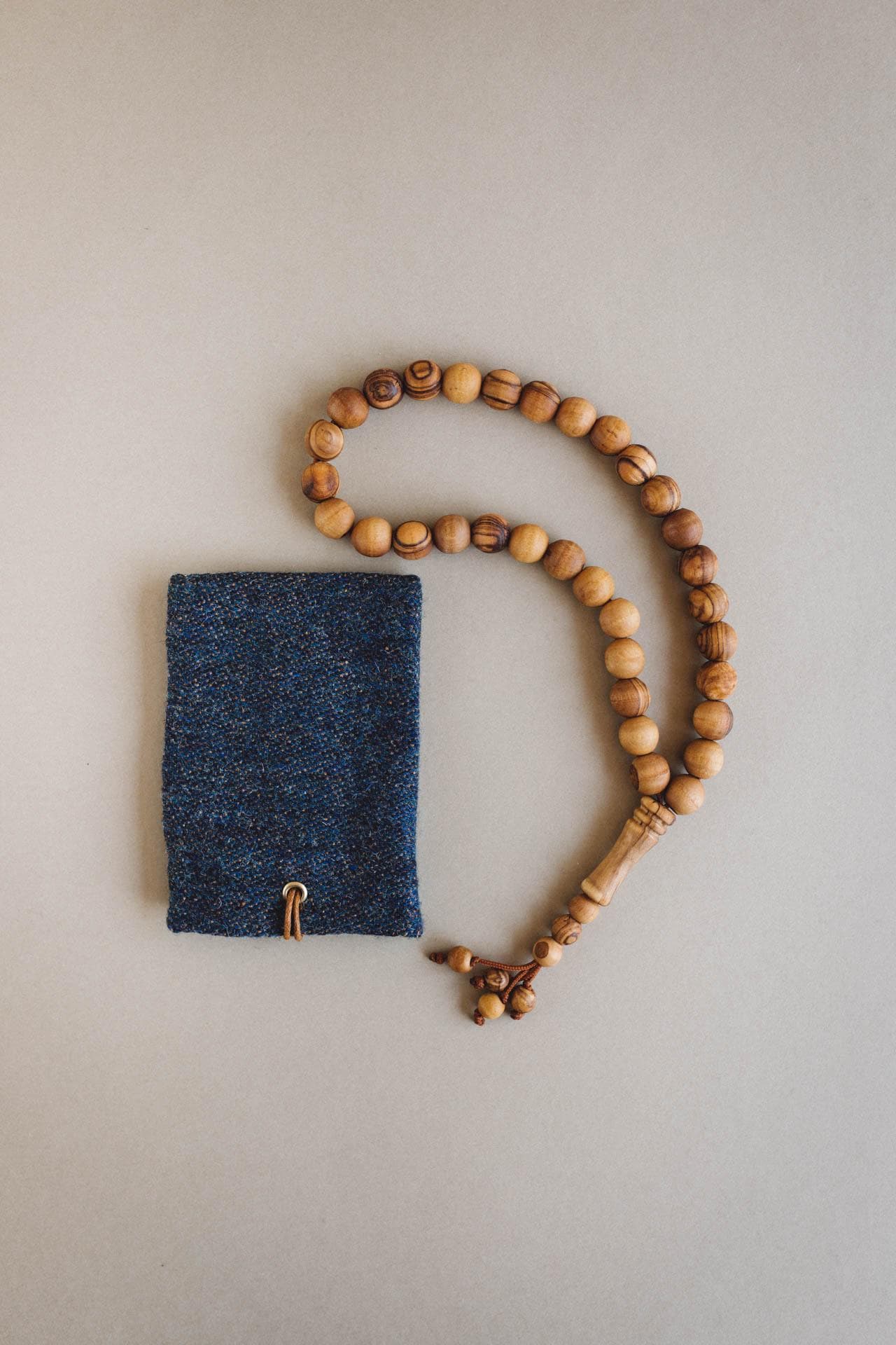 Tasbih mit Olivenholzperlen aus Palästina - 33 Perlen - image 5