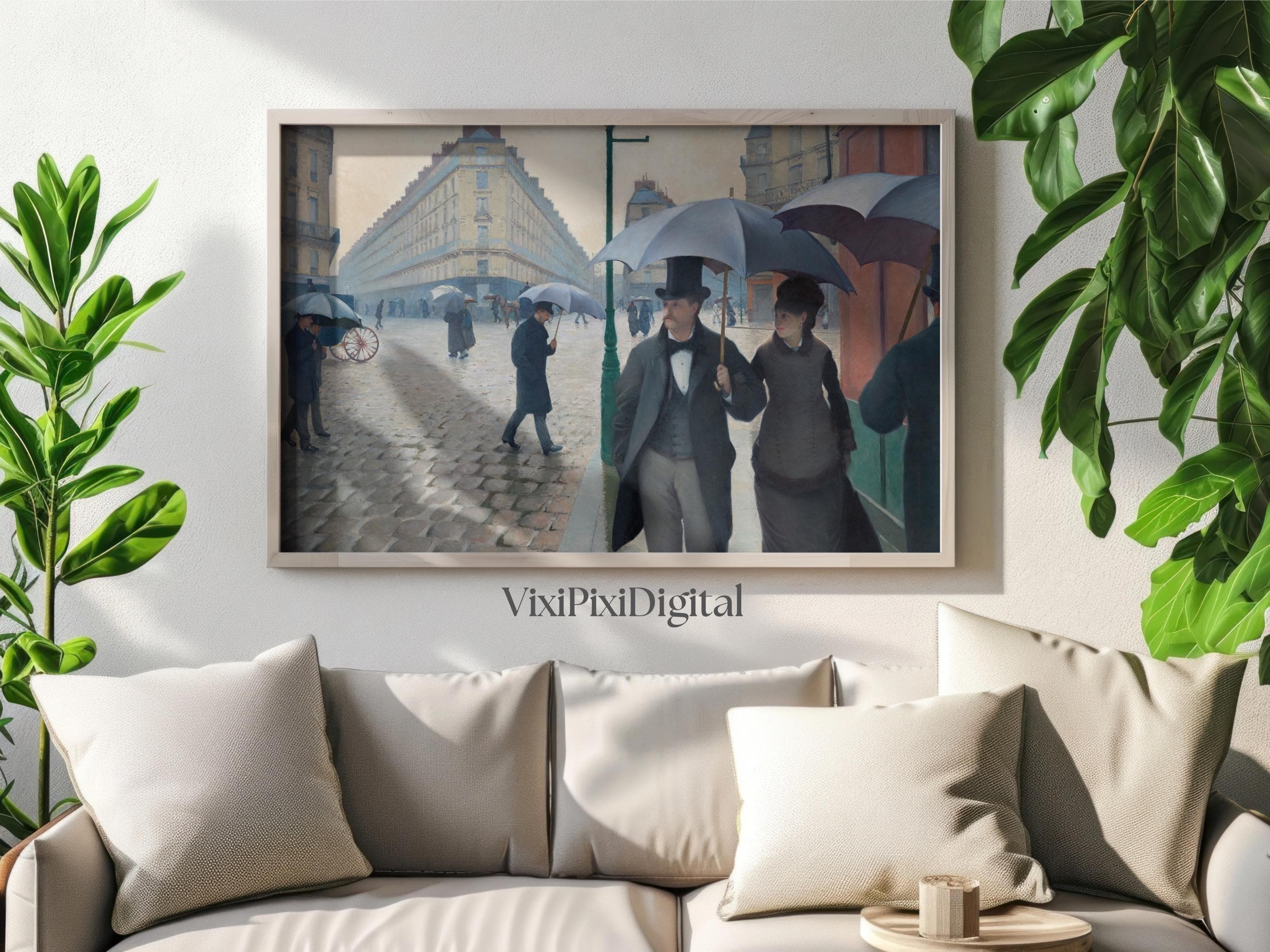 Paris Rainy Day Print: Caillebotte Famous French Art (Digital Download) - image 3