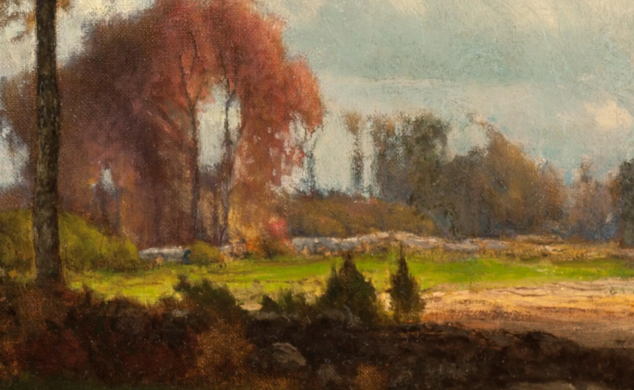 Vintage Landscape with Cattle Painting by George Inness (Digital Download) - image 3