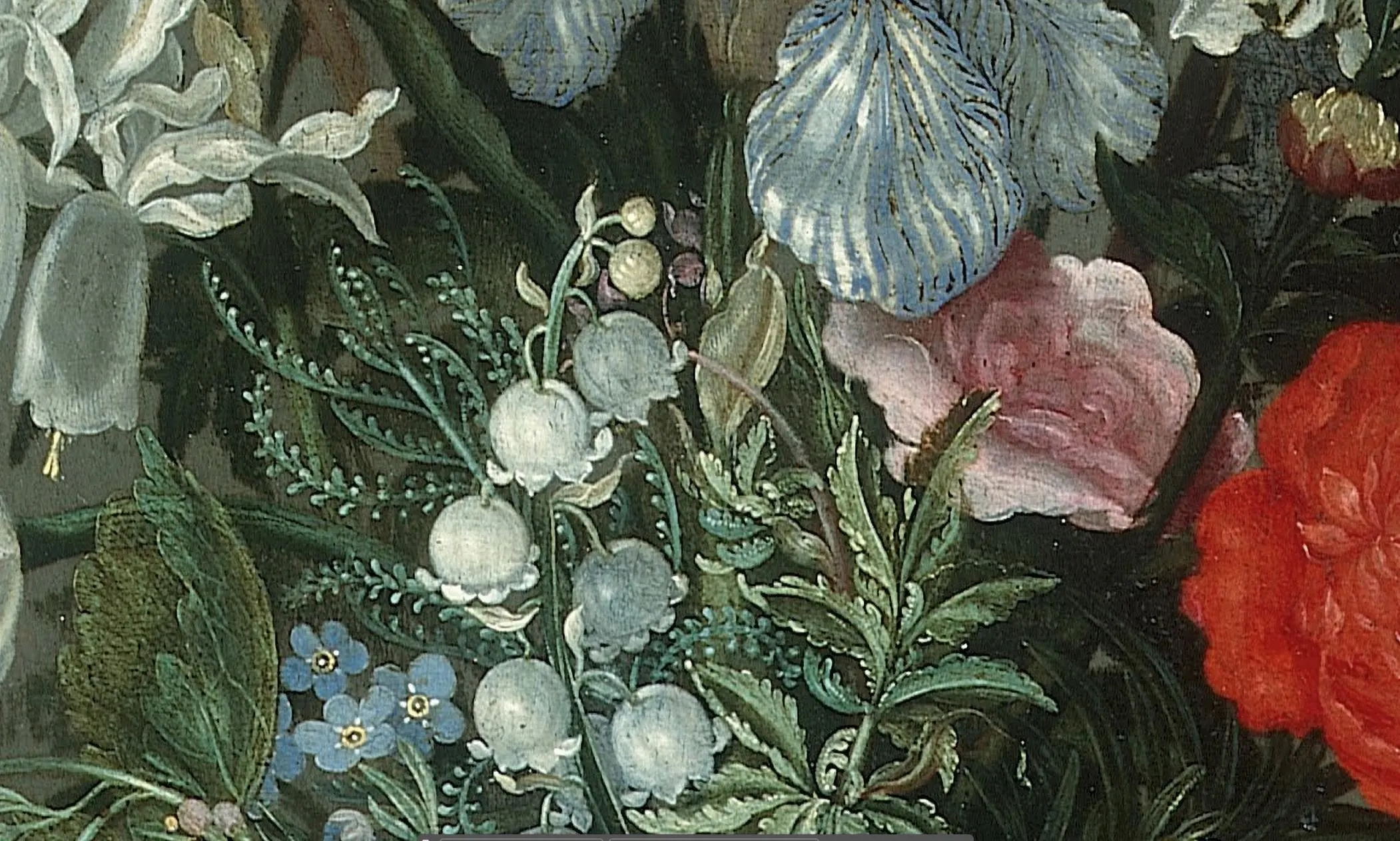 Antique Floral Still Life Painting: Dark Moody Academia Decor (Digital Download) - image 3