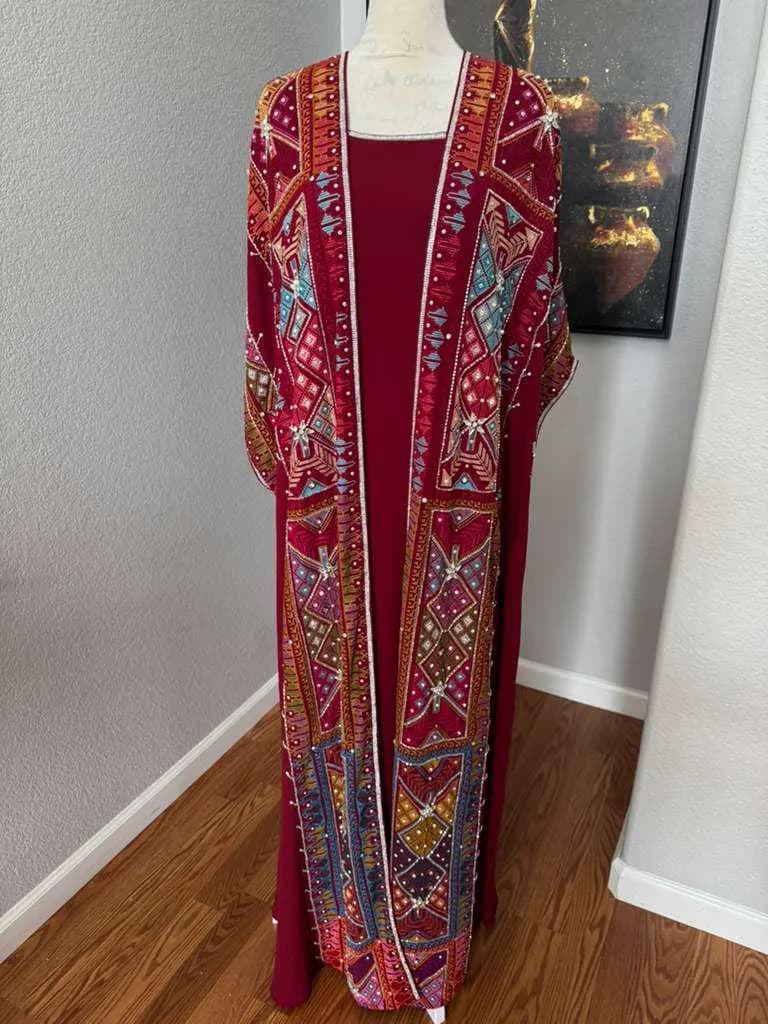 Fajir Jalabiya Set - Embrodiered Women's Dress - Perfect for Eid, Ramadan, Gifts for Her - image 3