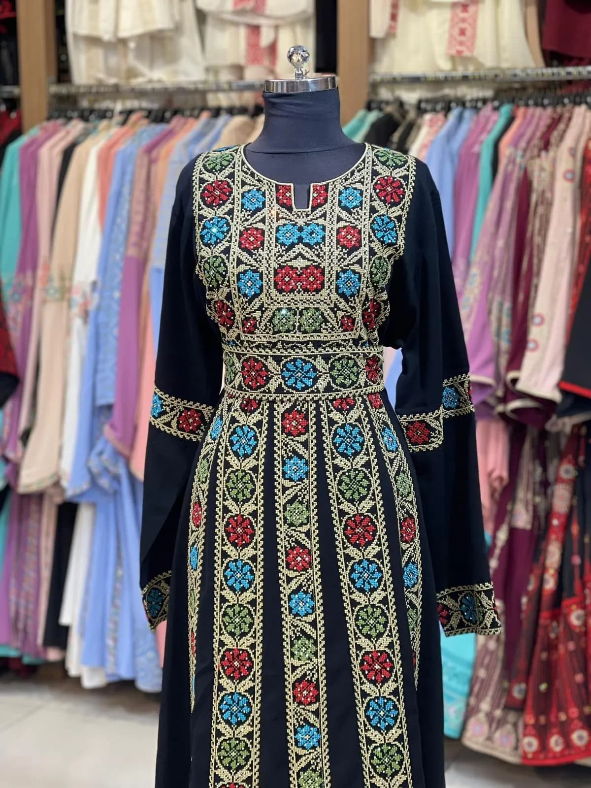 Israa Thobe - Embrodiered Women's Dress - Perfect for Eid, Ramadan, Gifts for Her - image 2
