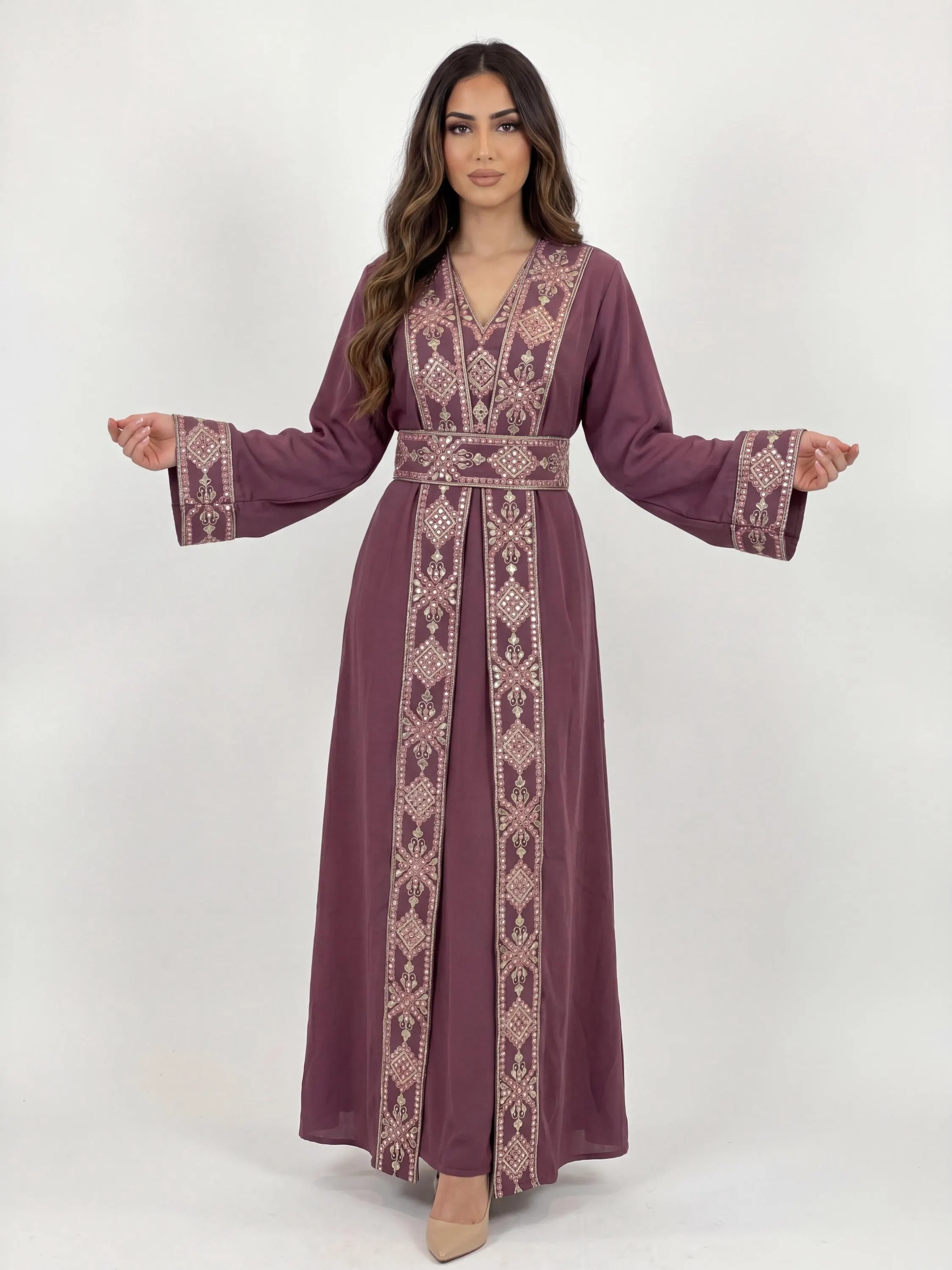Jood Abaya Set - Embrodiered Women's Dress - Perfect for Eid, Ramadan, Gifts for Her