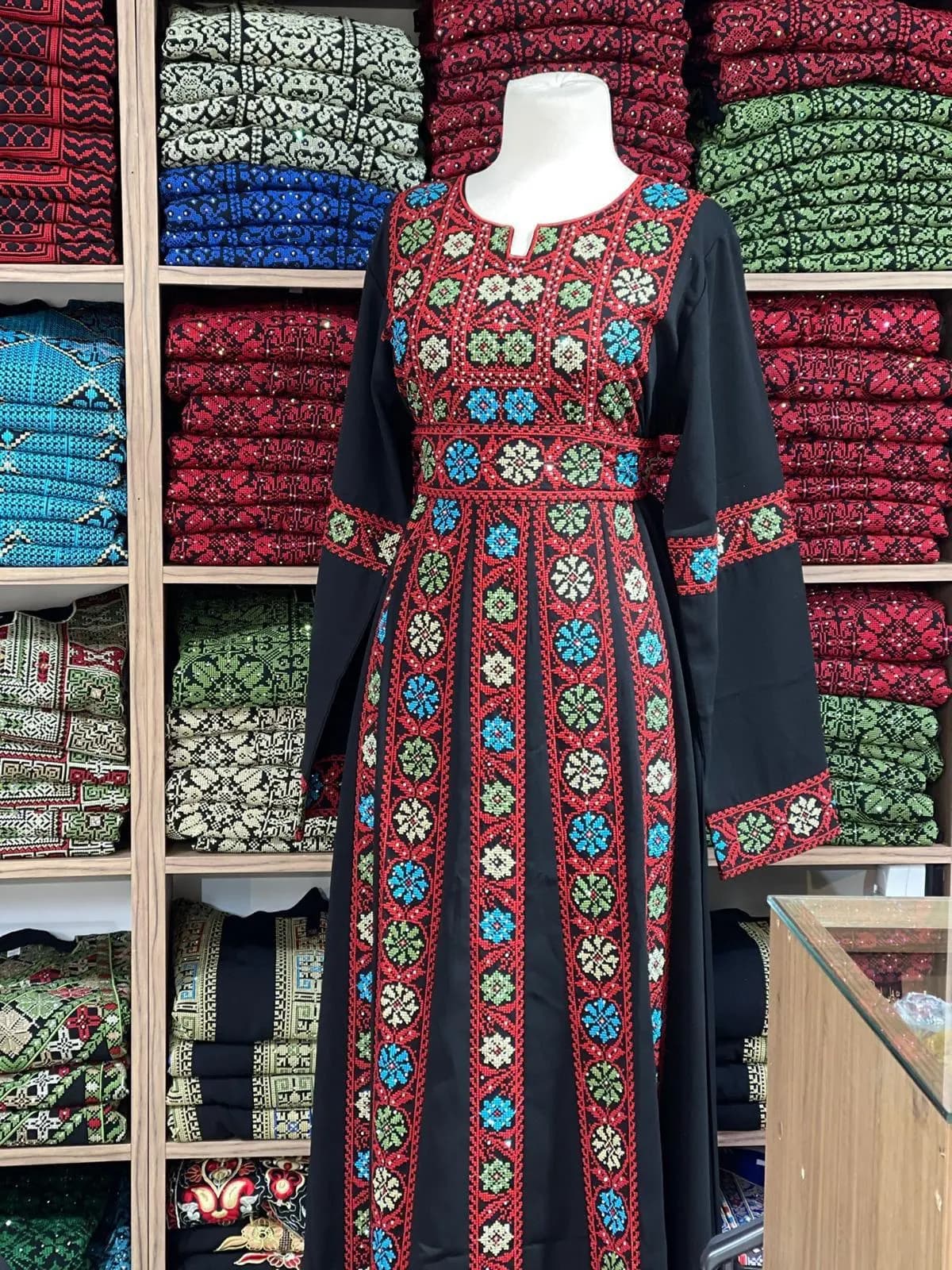 Israa Thobe - Embrodiered Women's Dress - Perfect for Eid, Ramadan, Gifts for Her - image 5