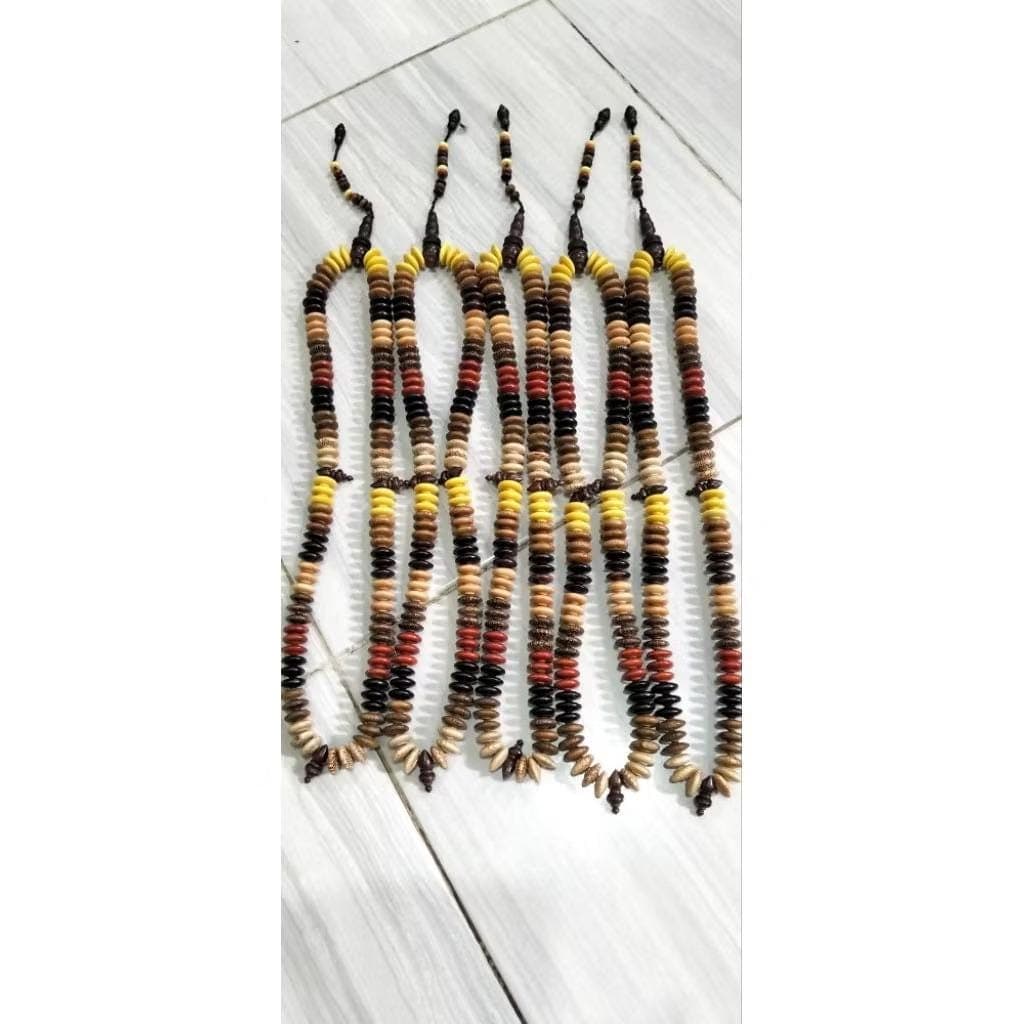 Buddhist Prayer Beads  108 Beads  Rare 9 Sacred Woods  16×7 mm - image 5
