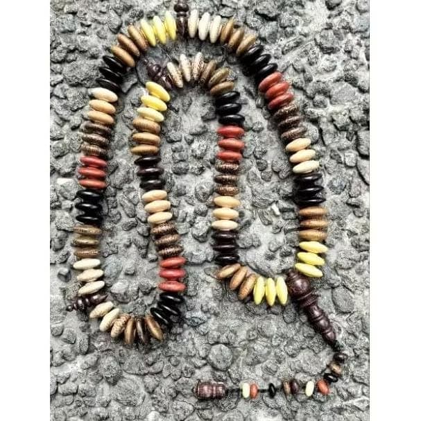 Buddhist Prayer Beads  108 Beads  Rare 9 Sacred Woods  16×7 mm - image 4