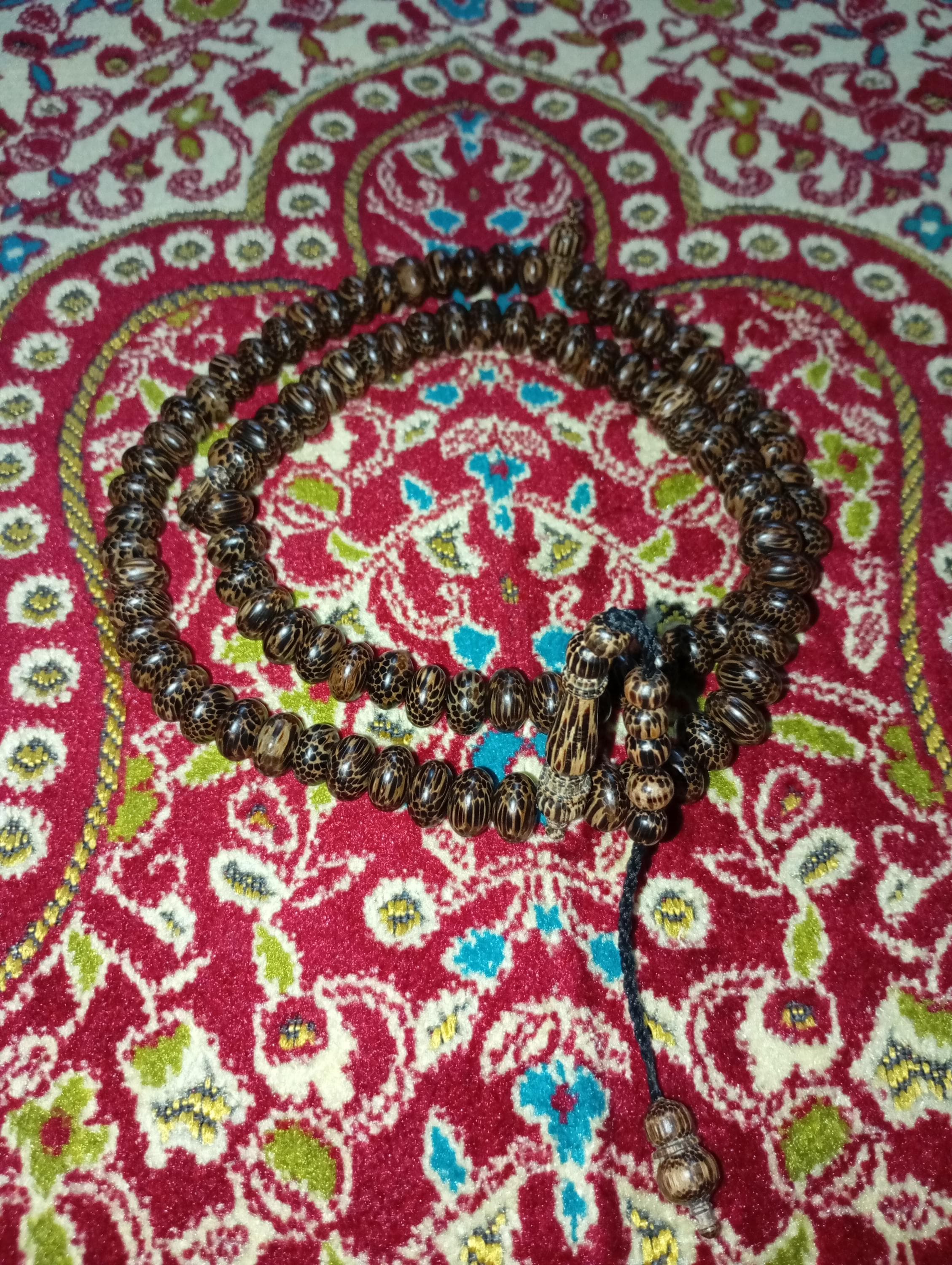 Tasbih Liwung Macan Pipih 16mm – 99 Beads Powerful Tiger Wood Mala | Spiritual Energy Beads - image 4