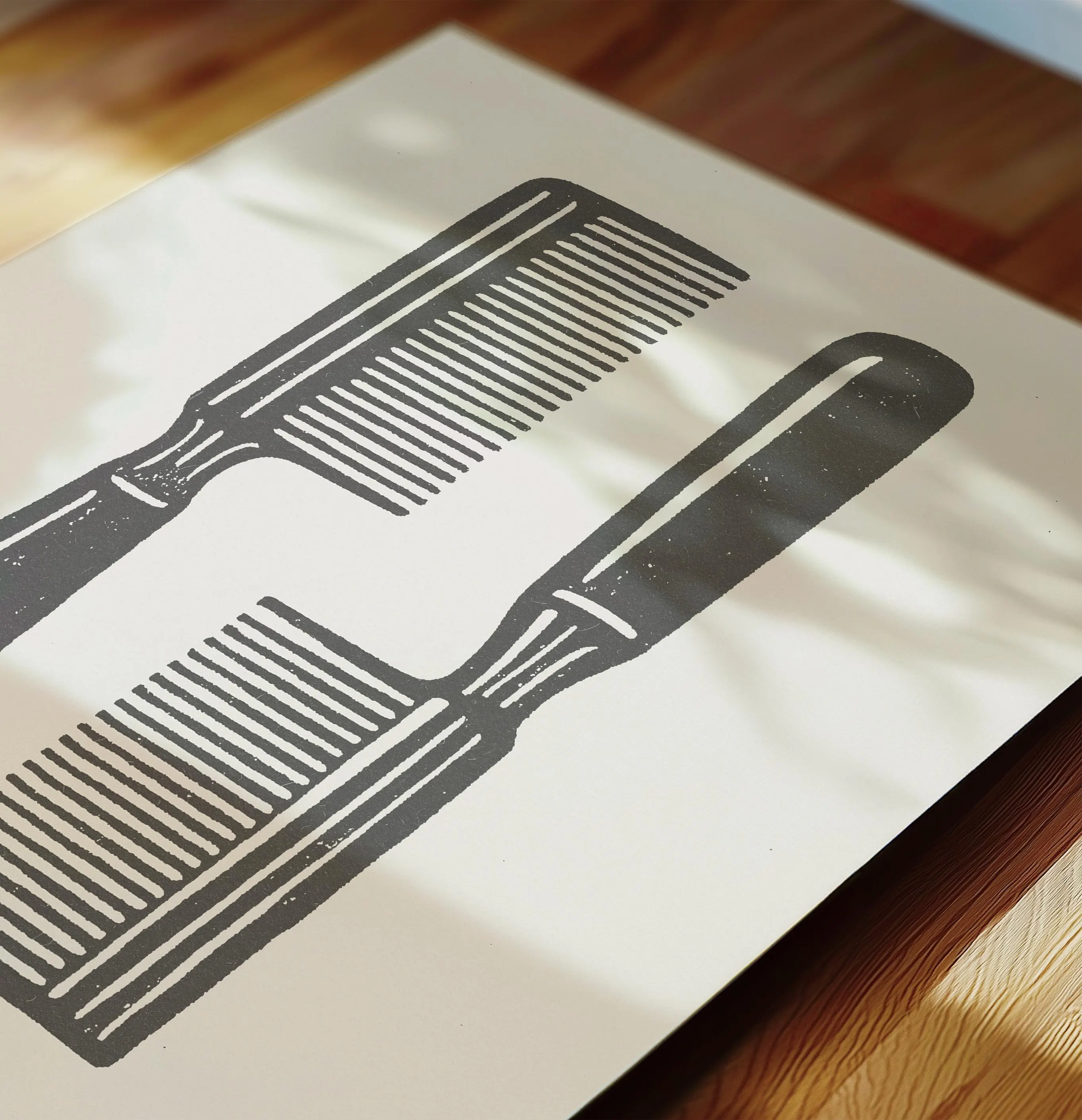 Black Hair Architecture, Afro Pick Print, African American Wall Art, Modern Black Art, Afro Art, Ethnic Decor, Apartment Decor, Culture Art - image 3