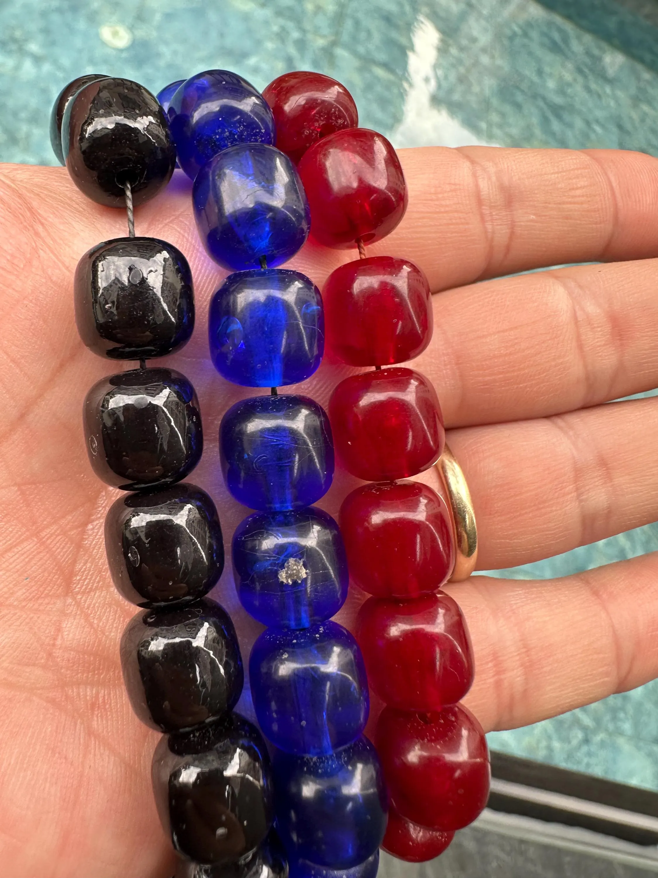 Prayer Beads Set (3pcs) – Chunky 33 Bead Tasbih, Islamic Gift