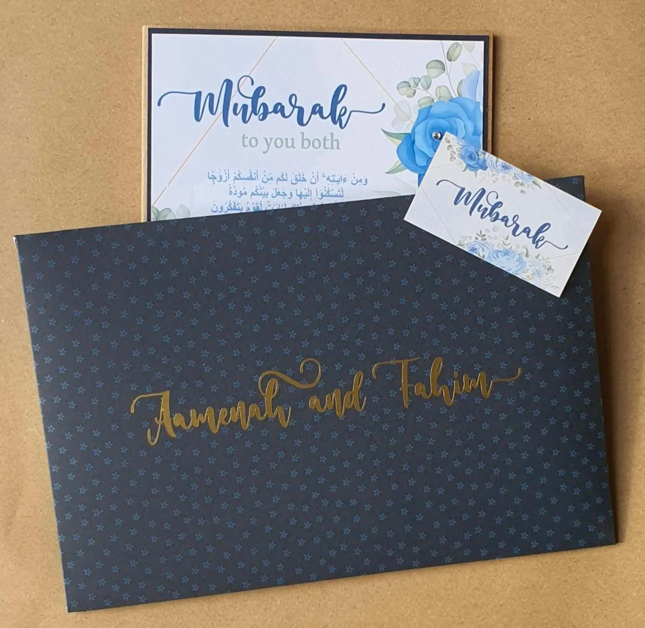 Wedding cards Personalised/ Nikah card/Islamic wedding/ Nikah mubarak/Shadi card/ Muslim wedding card/Newly weds - image 5