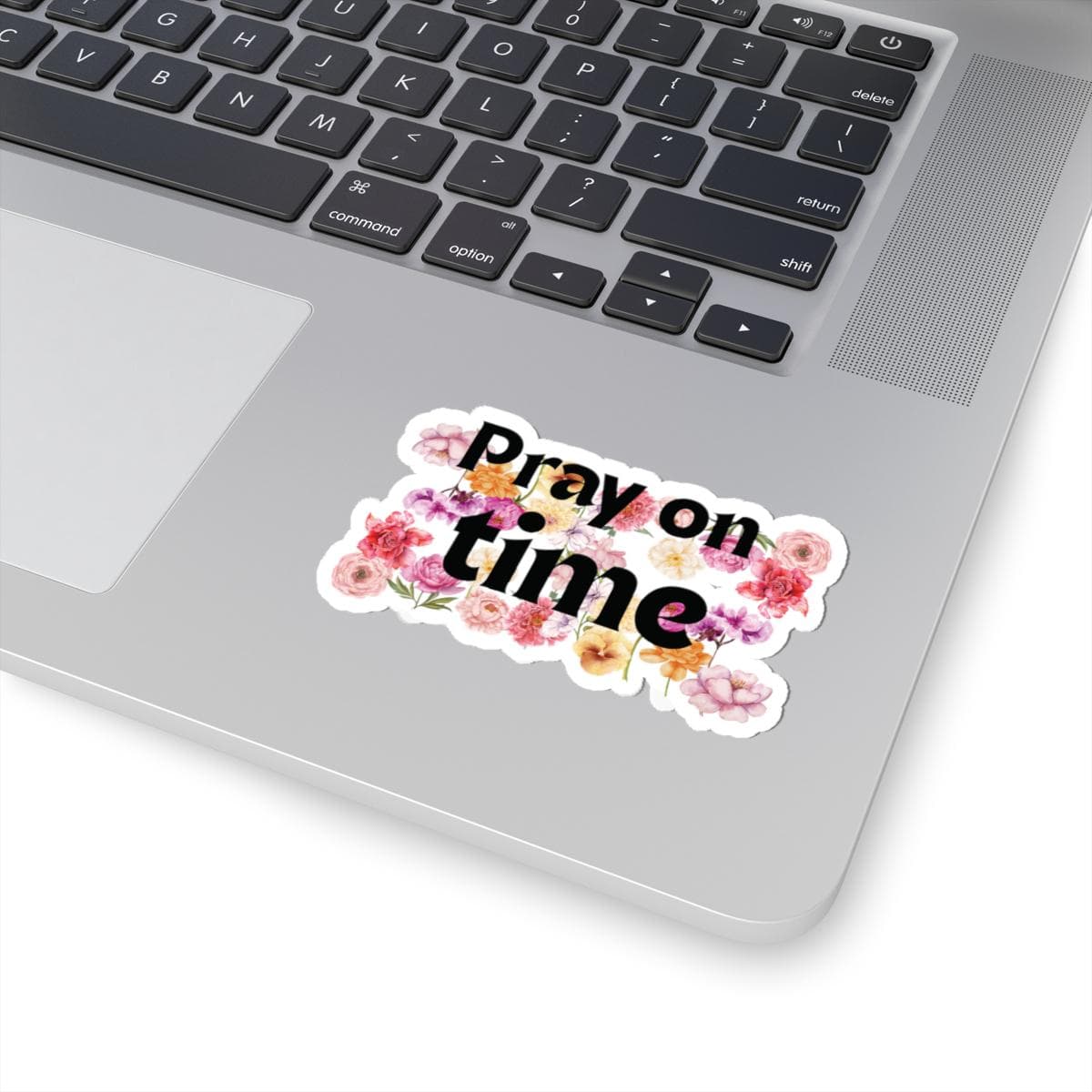 Pray on Time Sticker | Islamic Reminder Sticker | Muslim Aesthetic Floral Vinyl Decal | Salah Reminder | Islamic Laptop Sticker - image 4