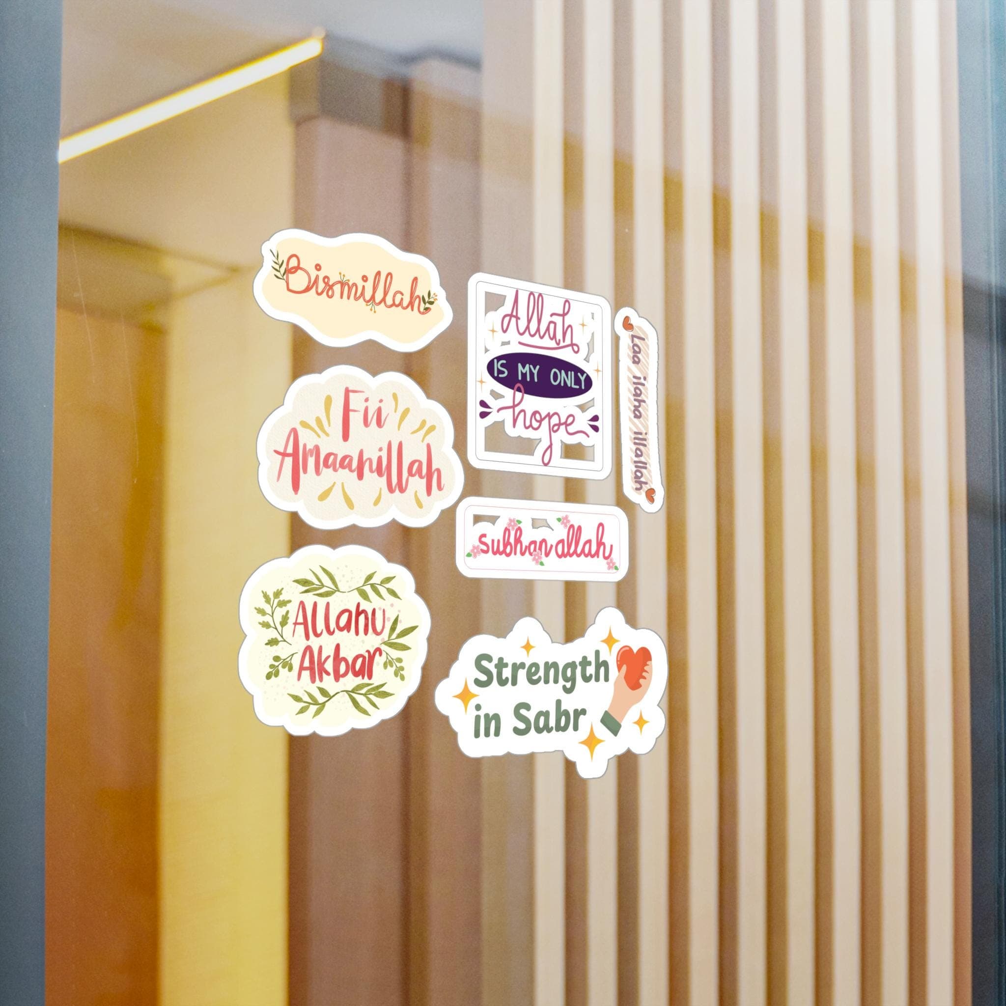 Arabic Prayer Phrase Stickers | Eid Al Fitr, Muslim Themed Decals - image 5