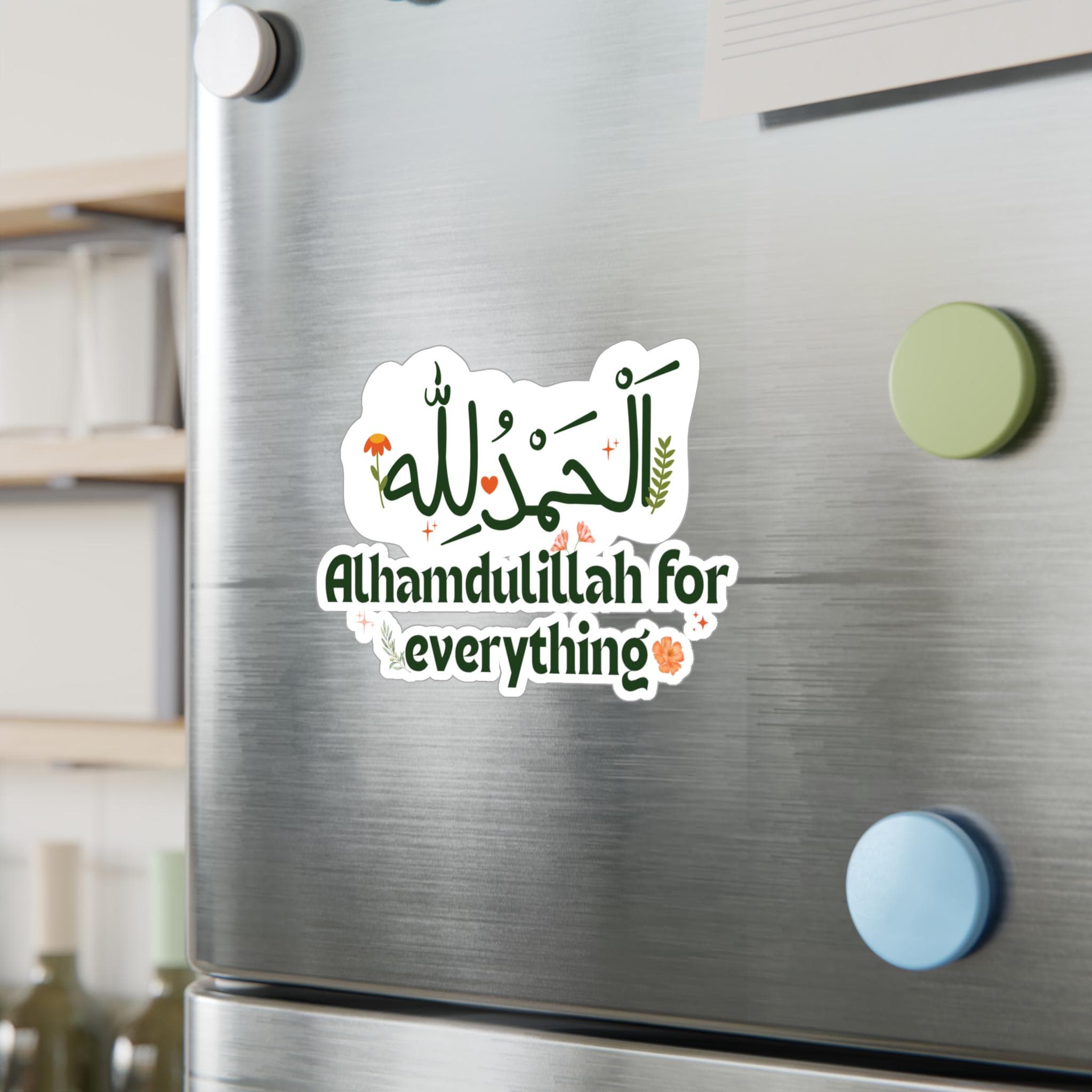 Alhamdulillah for Everything Sticker | Arabic Islamic Reminder | Muslim Aesthetic Vinyl Decal | Quran Inspired Gratitude Sticker - image 4