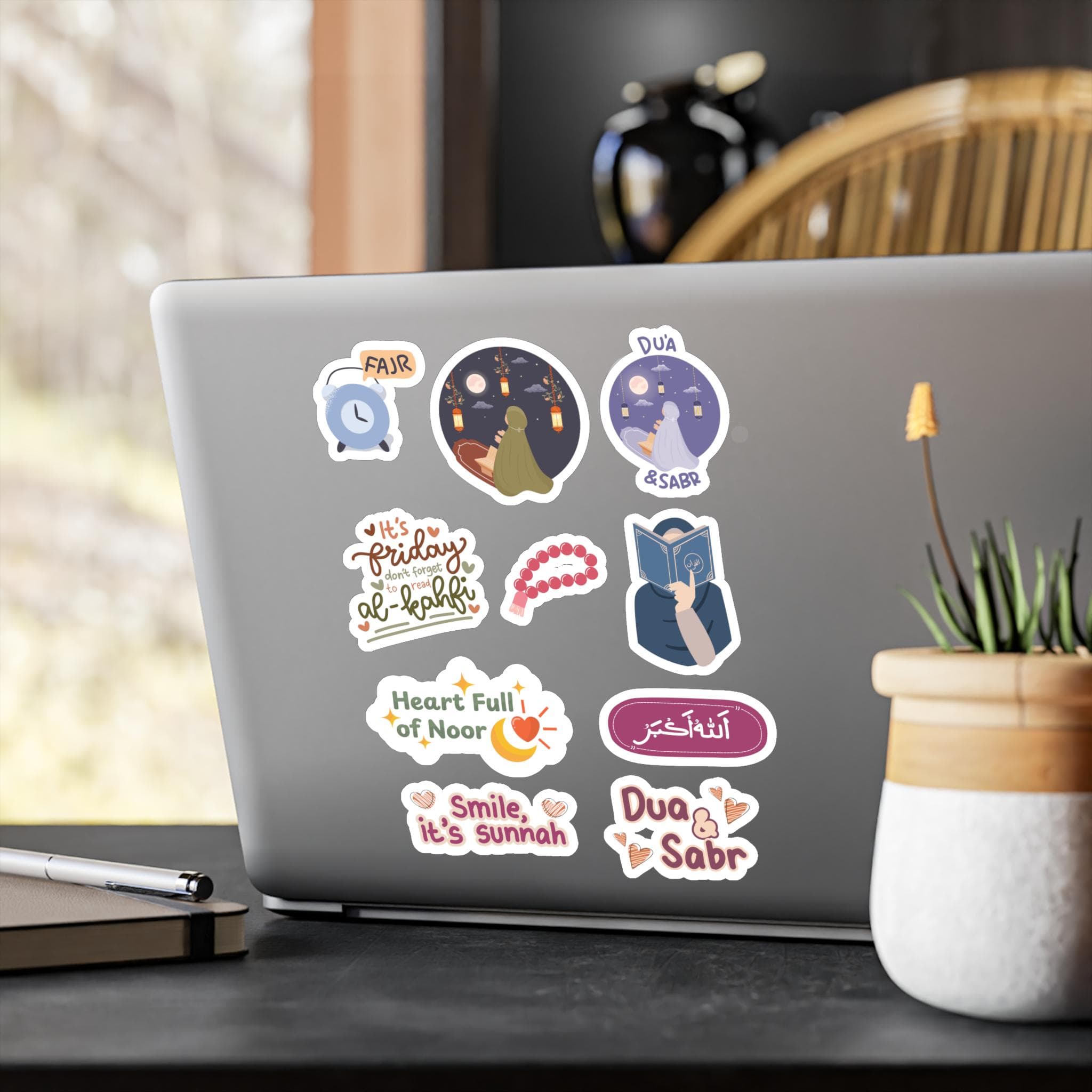 Islamic Reminder Sticker Pack | Muslimah | hijabi Girl Stickers | Laptop Water Bottle Decals | Journaling