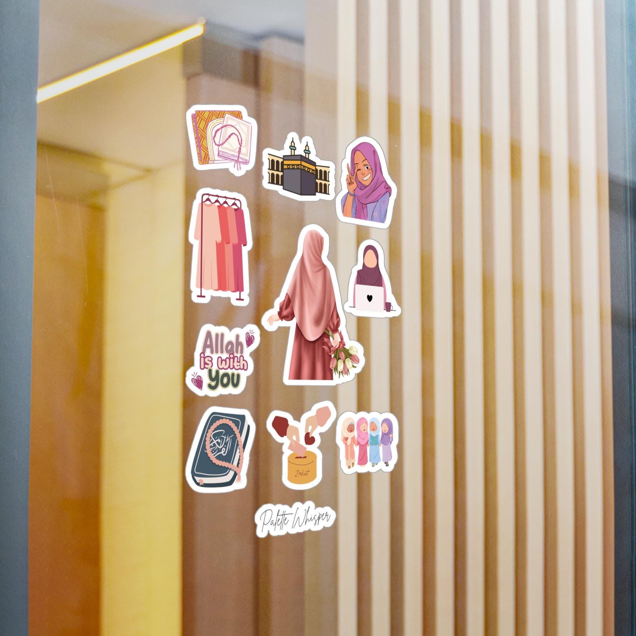 Arabic Prayer Phrase Sticker Kiss-Cut Vinyl Decal | Cute Kids Icons