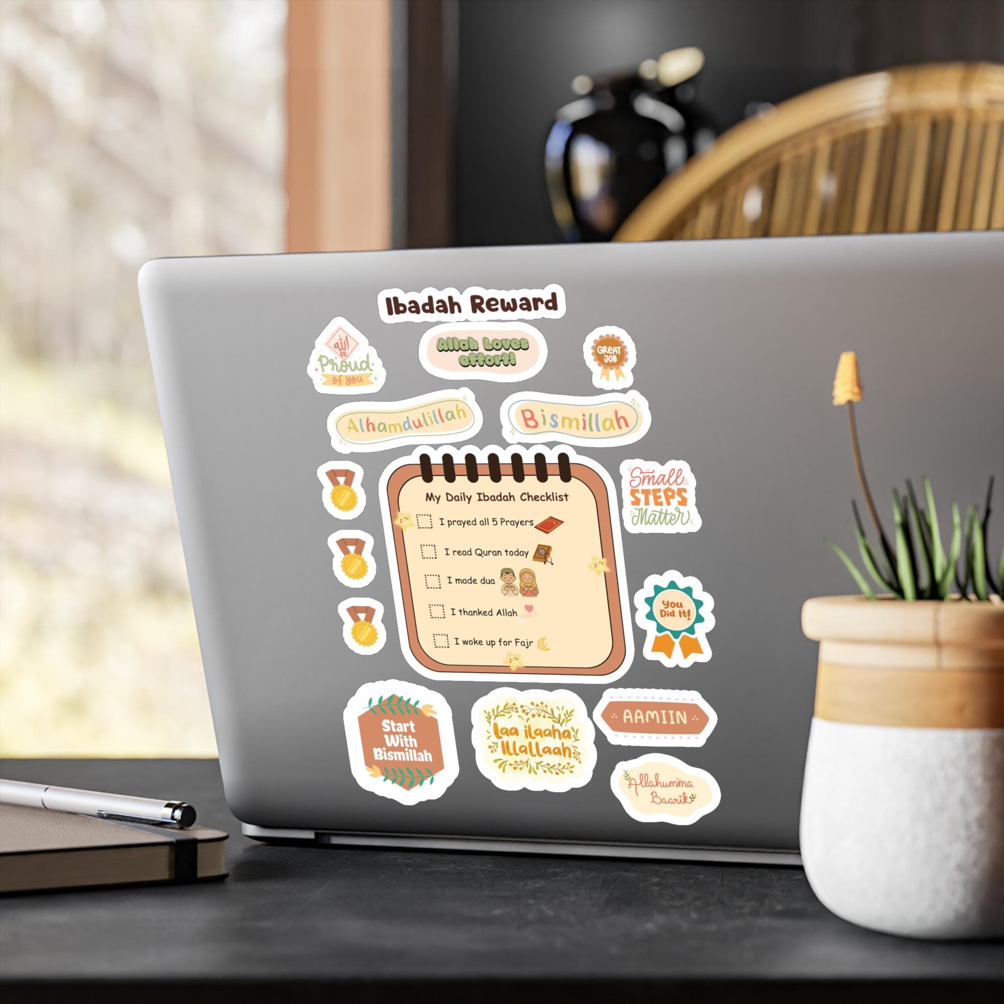 Islamic Ibadah Reward Sticker for Kids | Salah & Adhkar Checklist | Muslim Daily Routine Stickers | Quran Reminder | Islamic Kids Gift - image 4