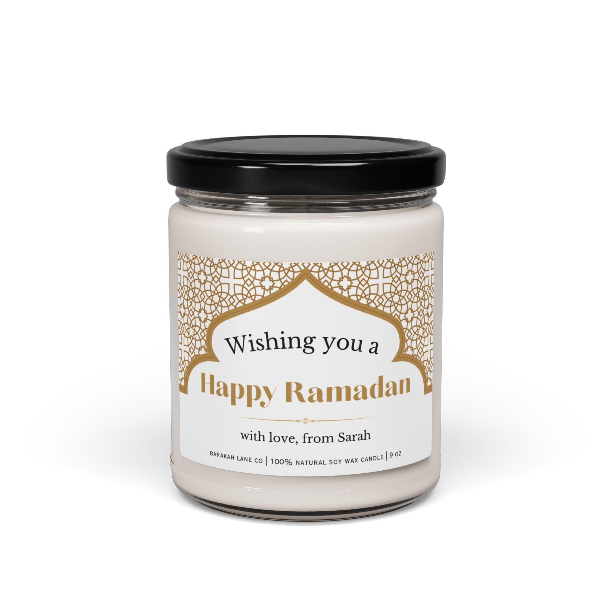 Personalized Ramadan Gift, Ramadan Mubarak Gift, Ramadan Candle, Custom Islamic Decor, Custom Islamic gifts for her, Scented Soy Candle 9oz - image 2