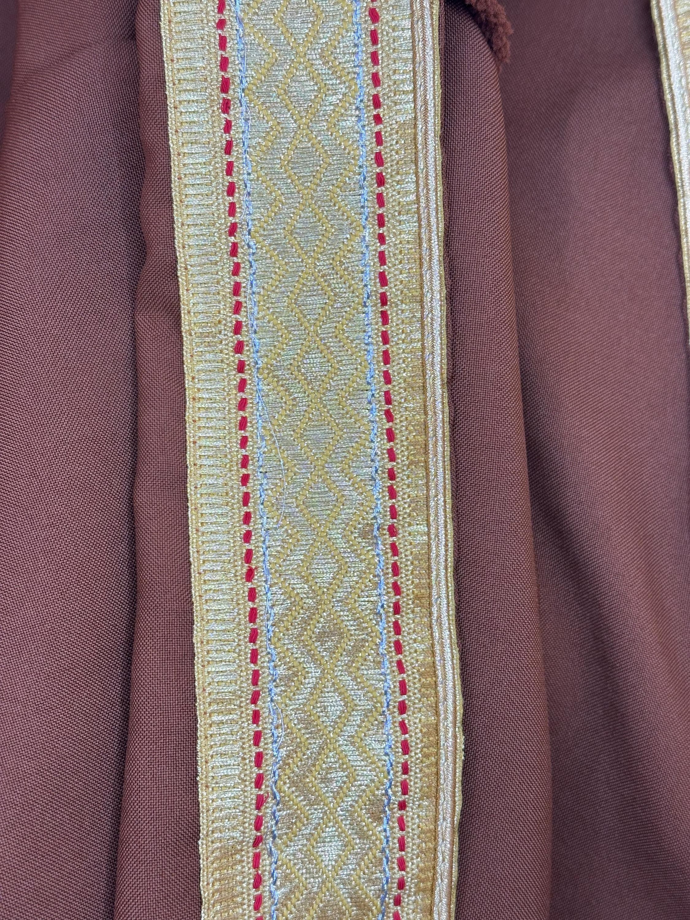 Men's Abaya (Bisht) - Brown Arab Cloak | 149cm/58inch - image 4
