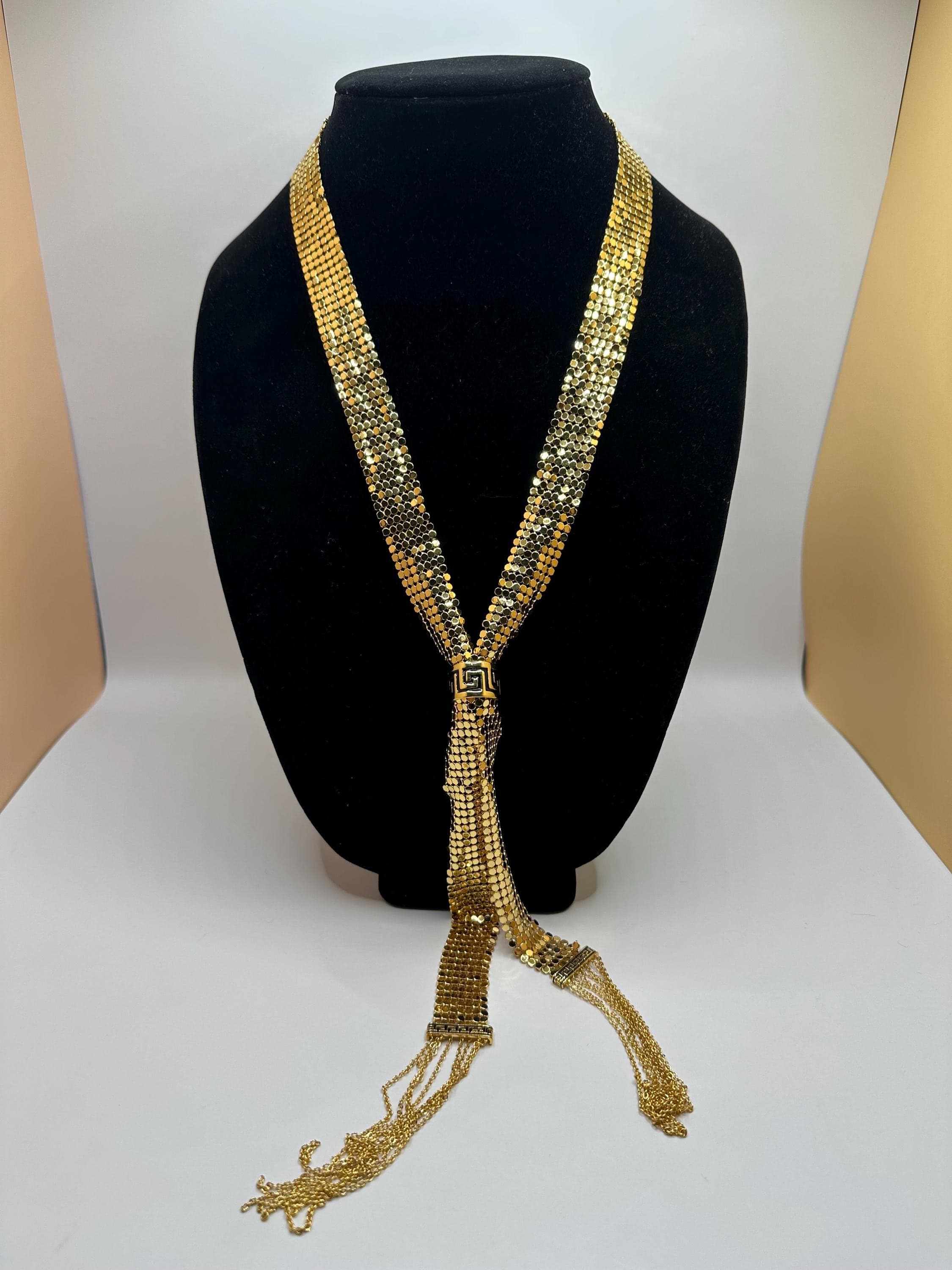 Faux 22k Gold Turkish Style Necklace Brooch: Wedding Jewelry