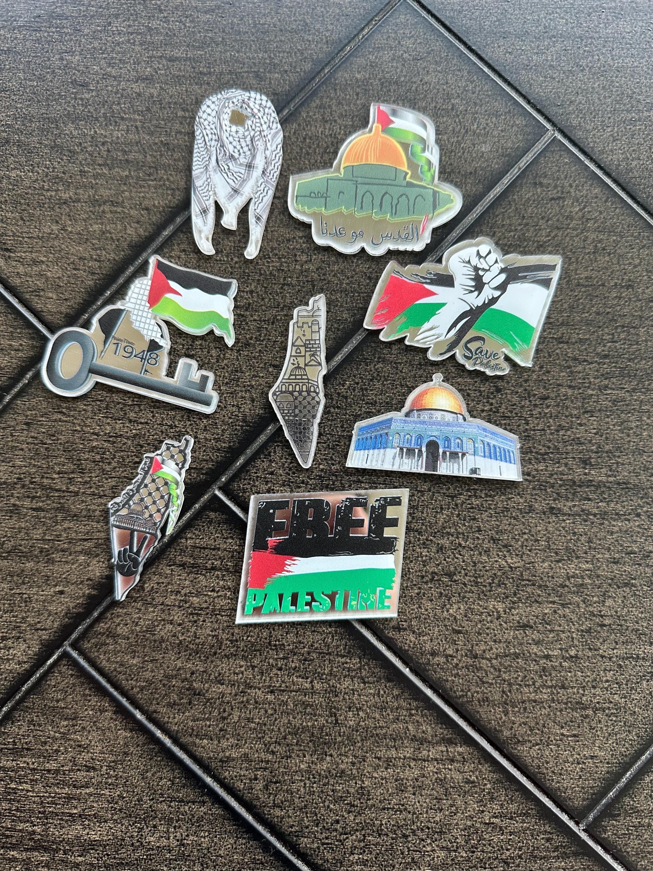 Palestinian Acrylic Sticker Decal: For Phone, Laptop, Tablet, Vehicle