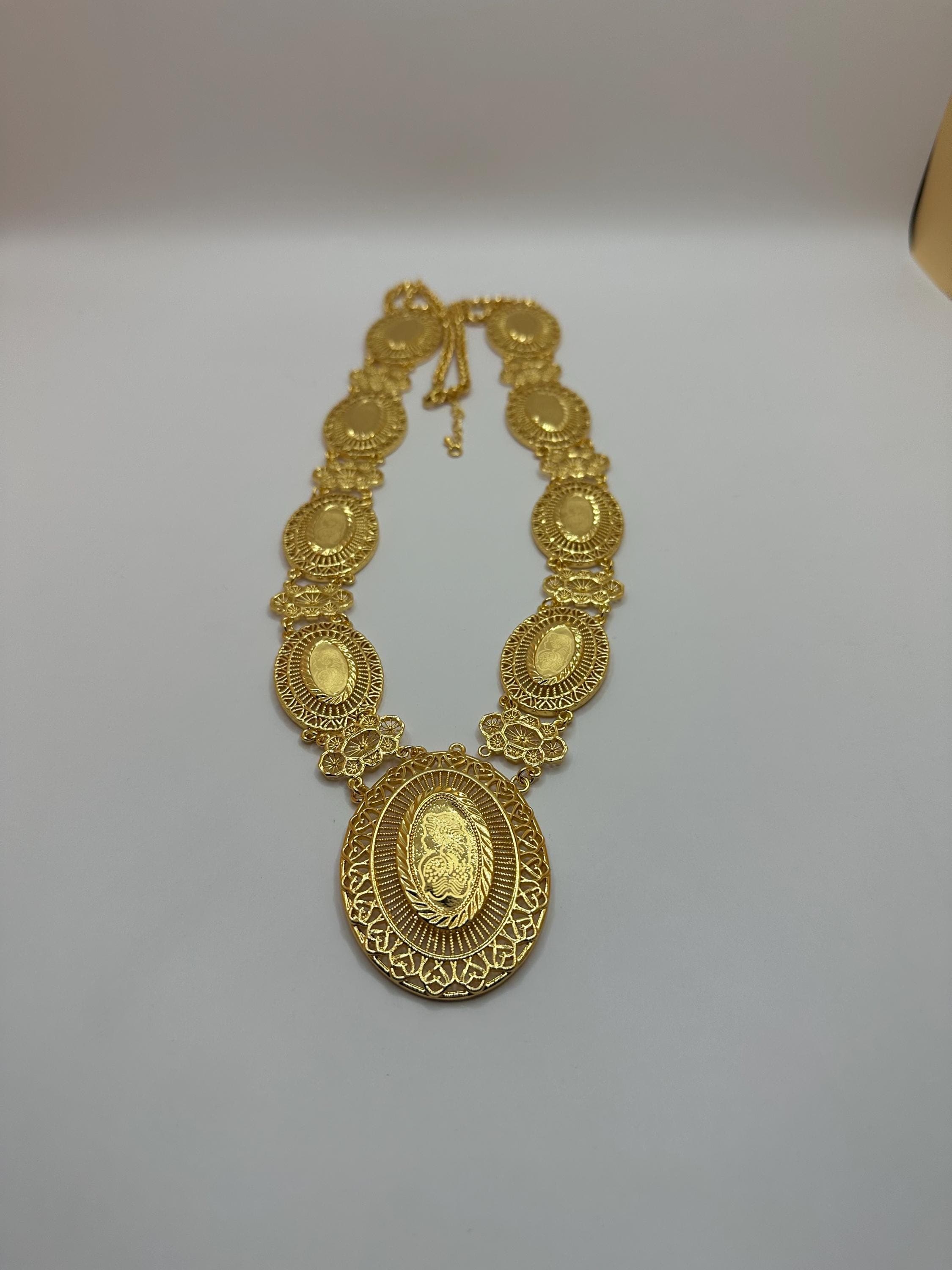 Faux 22k Turkish Style Gold Necklace: Wedding & Event Jewelry - image 3