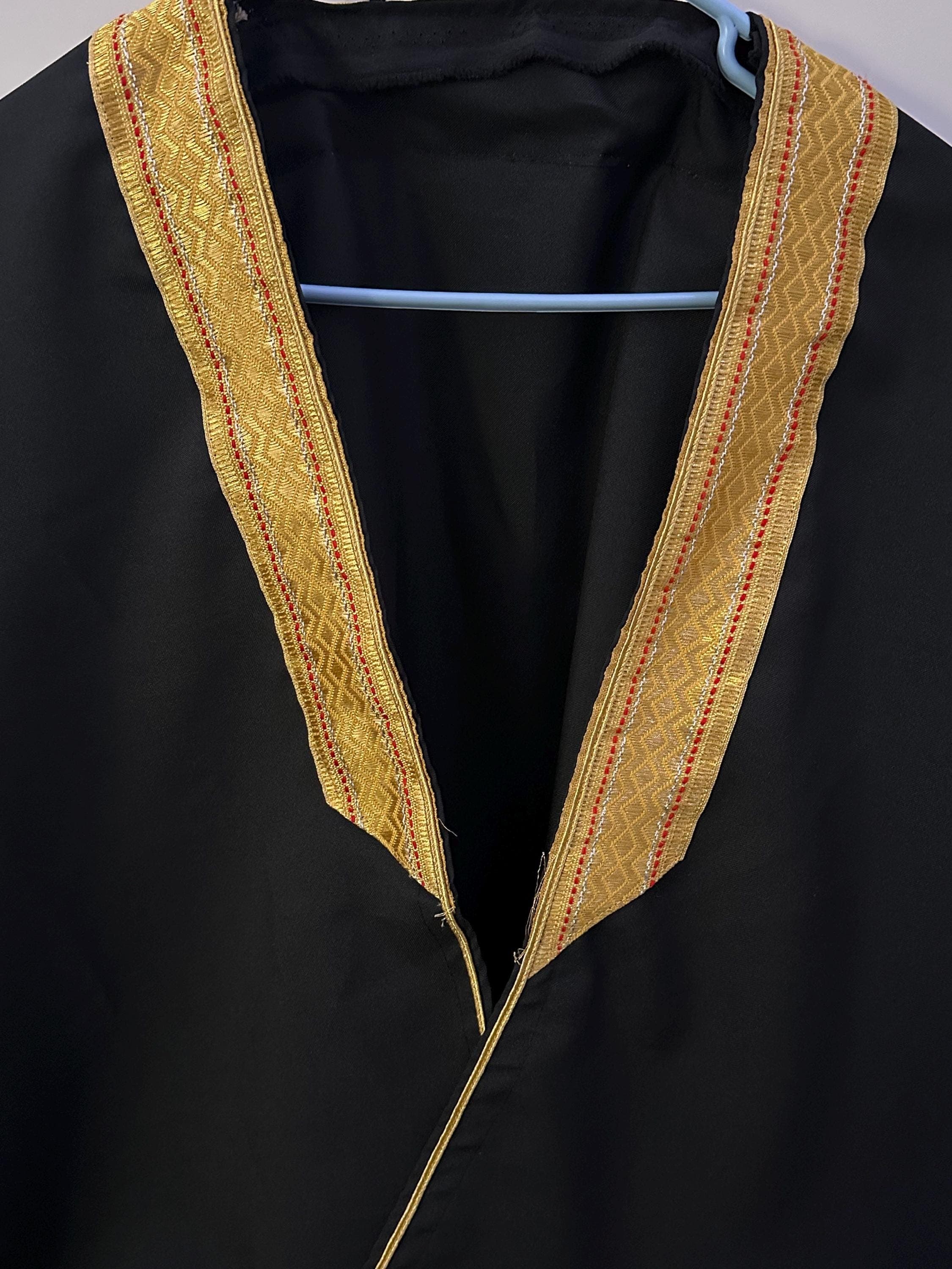 Men's Abaya (Bisht) - Black Arab Cloak | 149cm/58inch