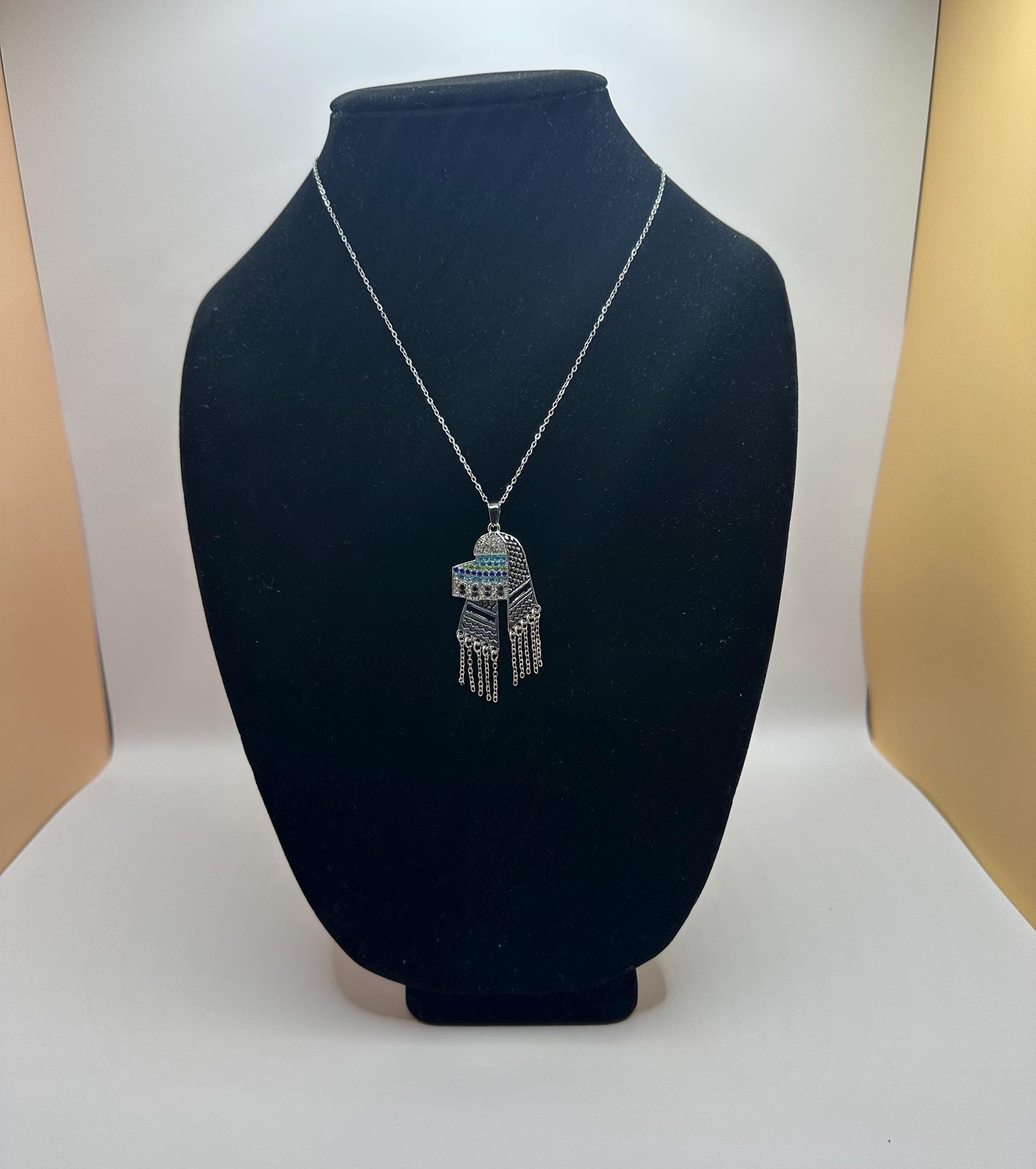 Palestinian stainless steel Necklace | depicts the imagine of the “Dome of the Rock” comes in Gold & Silver - image 3