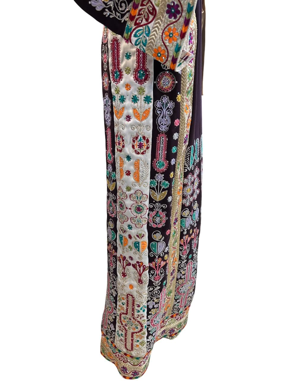 Purple Embroidered Malaka Thobe | Formal Dress - image 5