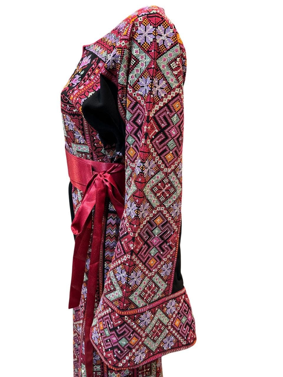 Embroidered Red Thobe | Traditional Palestinian Dress - image 5