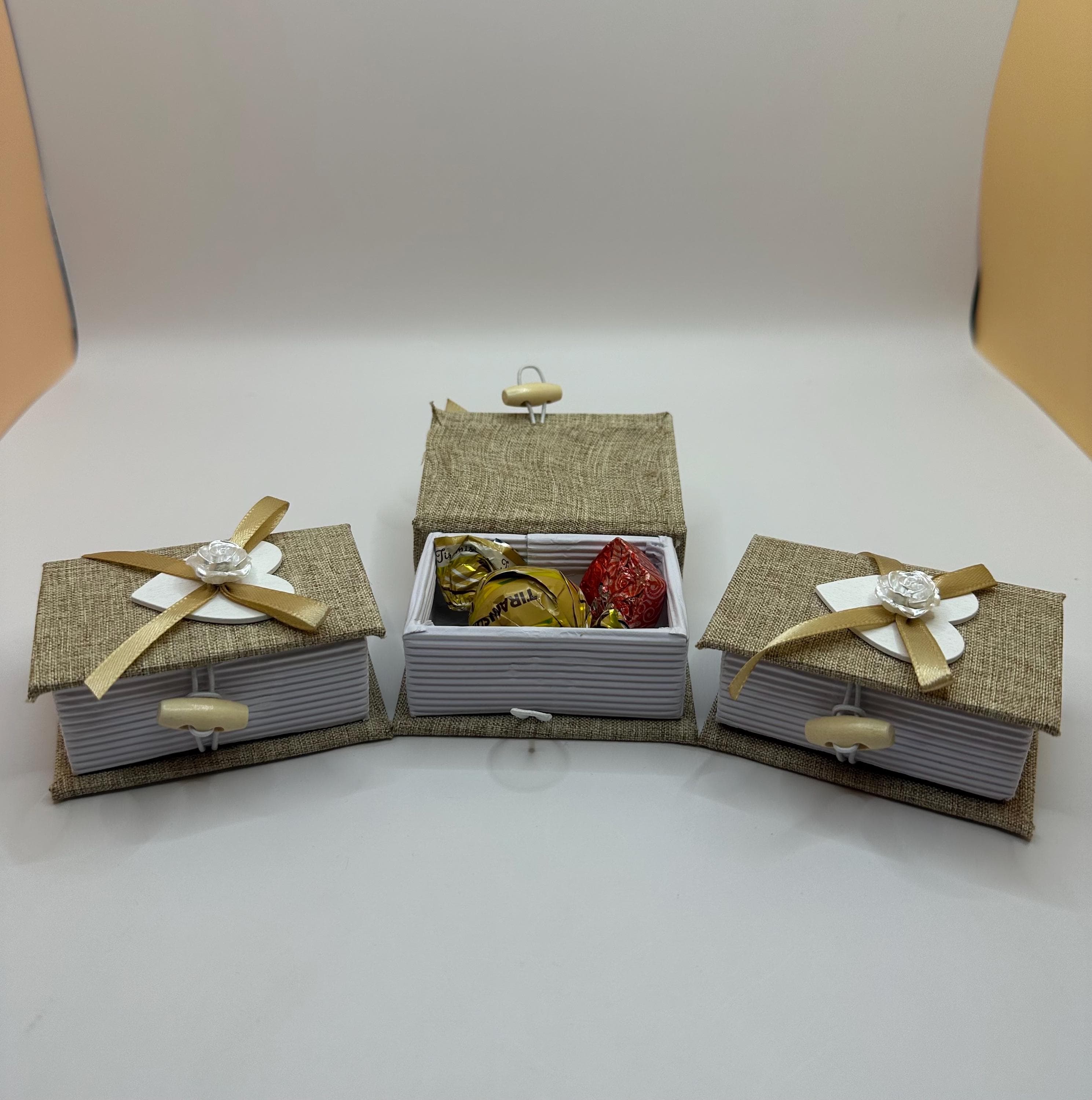 Henna Party Favor Boxes: Set of 12, Wedding Bridal Shower Gifts - image 3