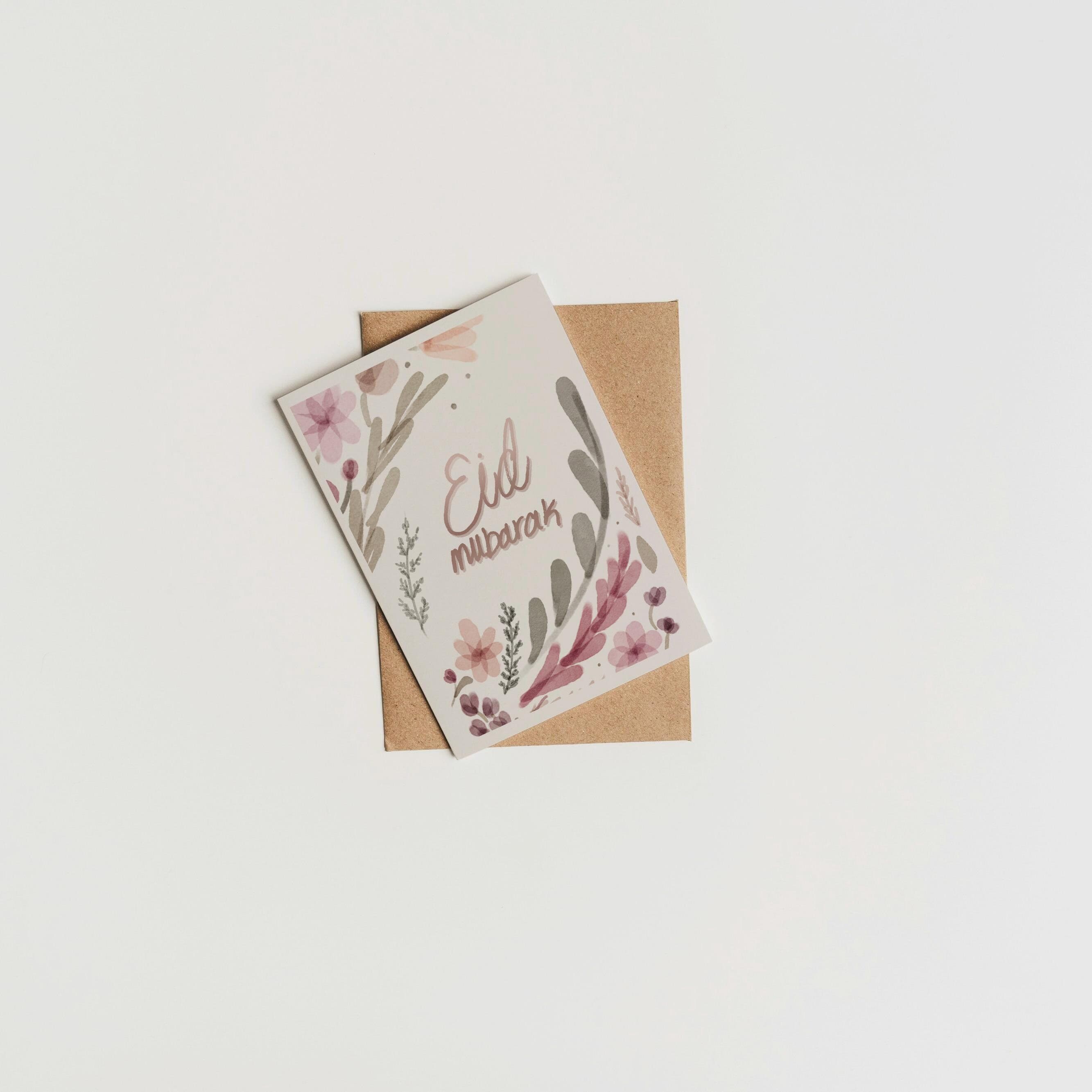 Floral Eid Mubarak card, Islamic Greeting card, Digital Download - image 5