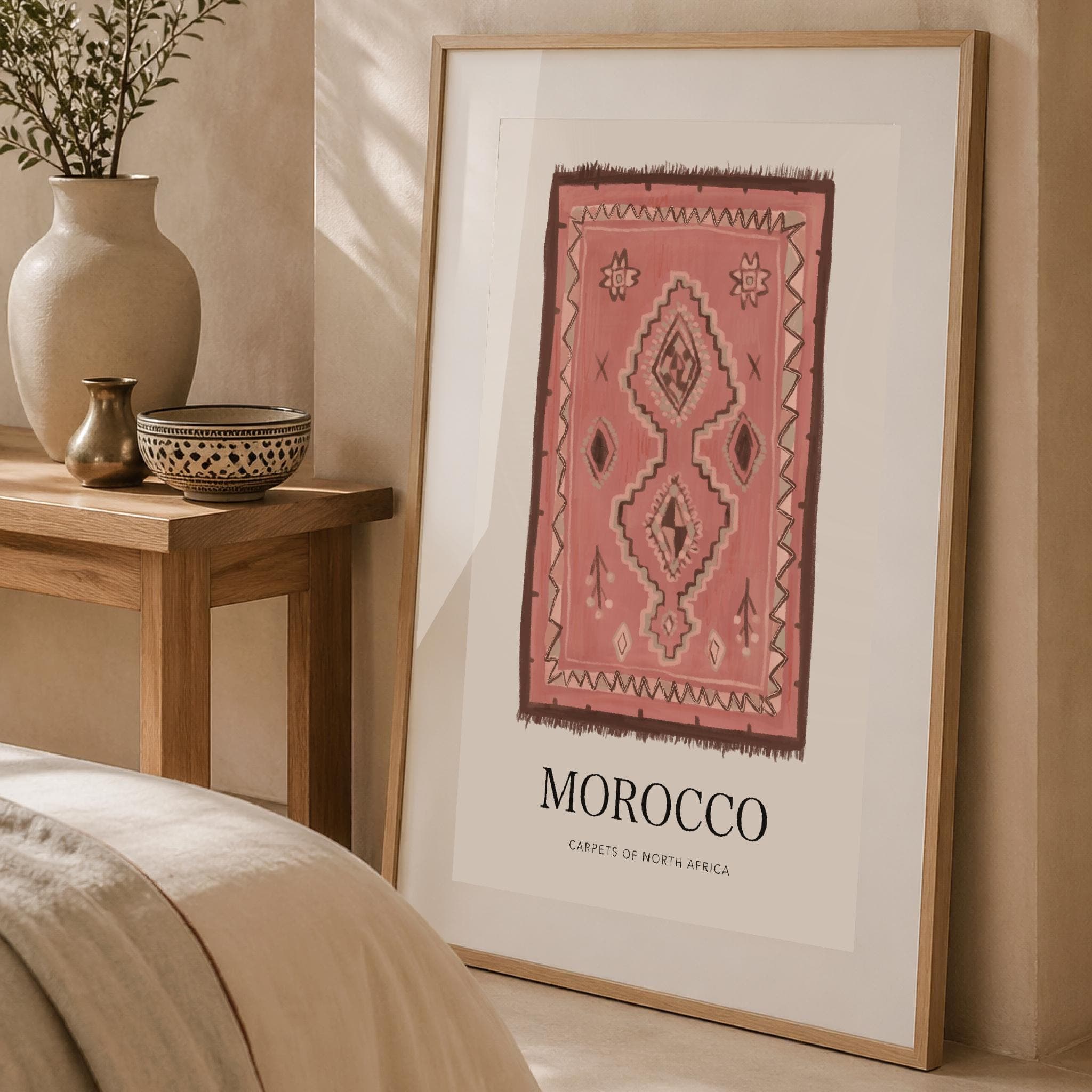 Moroccan Carpet Print - Coral (Digital Download) - image 3