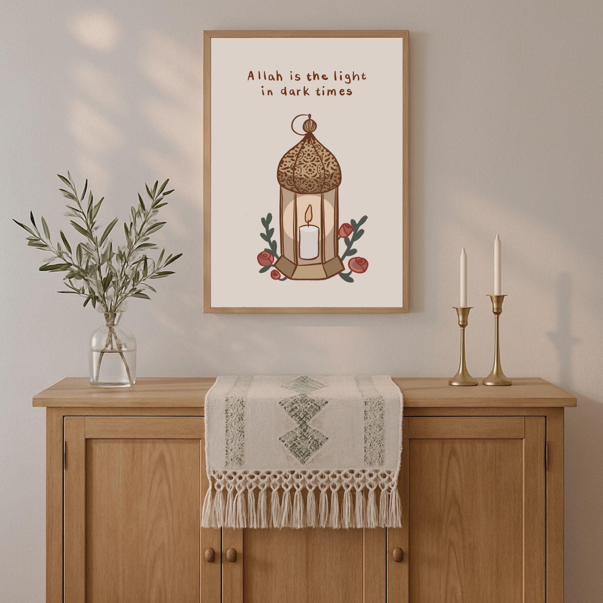 Arabic Lantern Print: Minimal Islamic Wall Art (Digital Download) - image 5