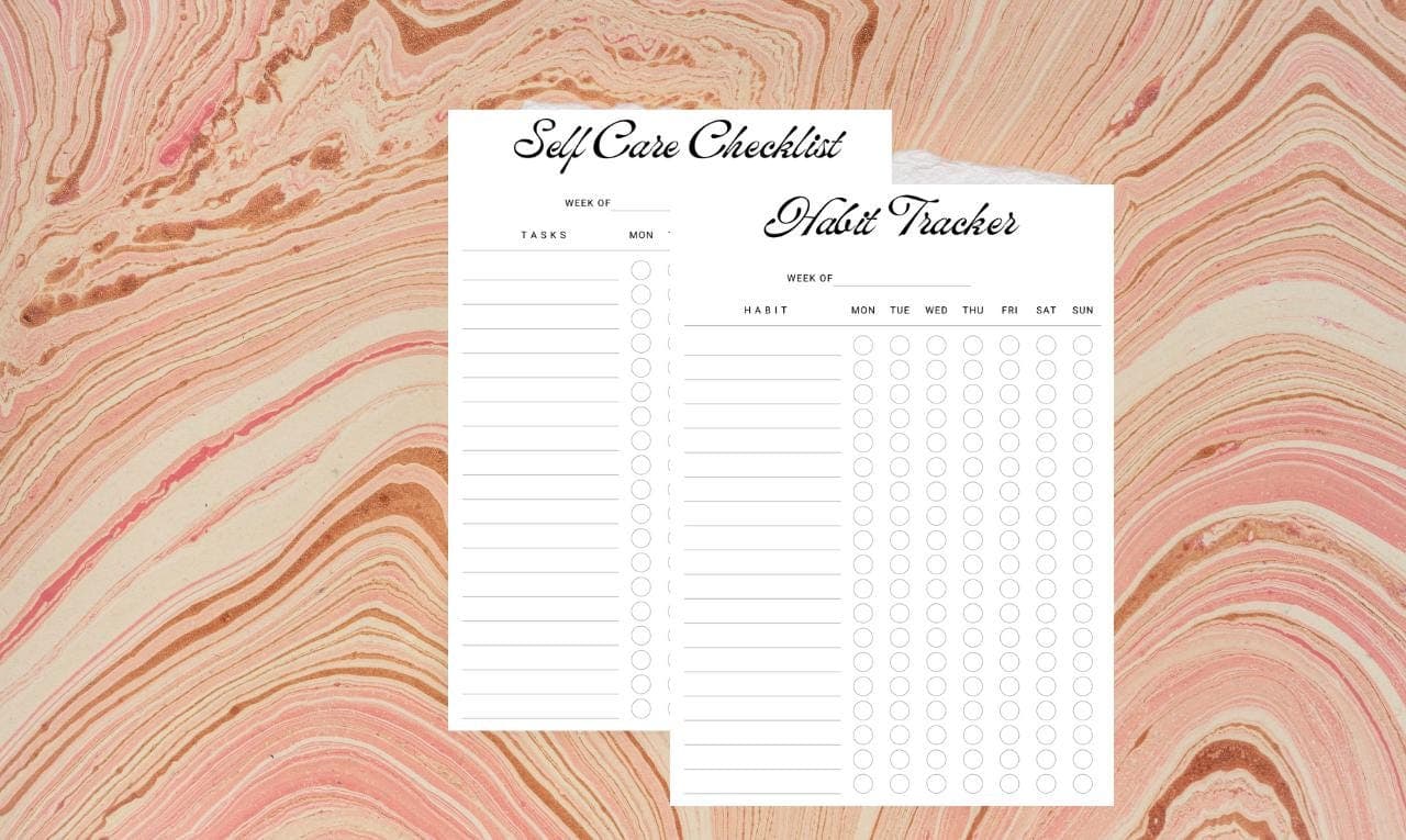 Self-Care Checklist, Habit Tracker, Wellness Planner, Self-Care Tracker, Daily Routine Tracker, Mental Health Tracker, Self-Care Printable, Goal Setting Worksheet, Productivity Planner, Personal Growth Tracker, Fitness Habit Tracker, Mindfulness