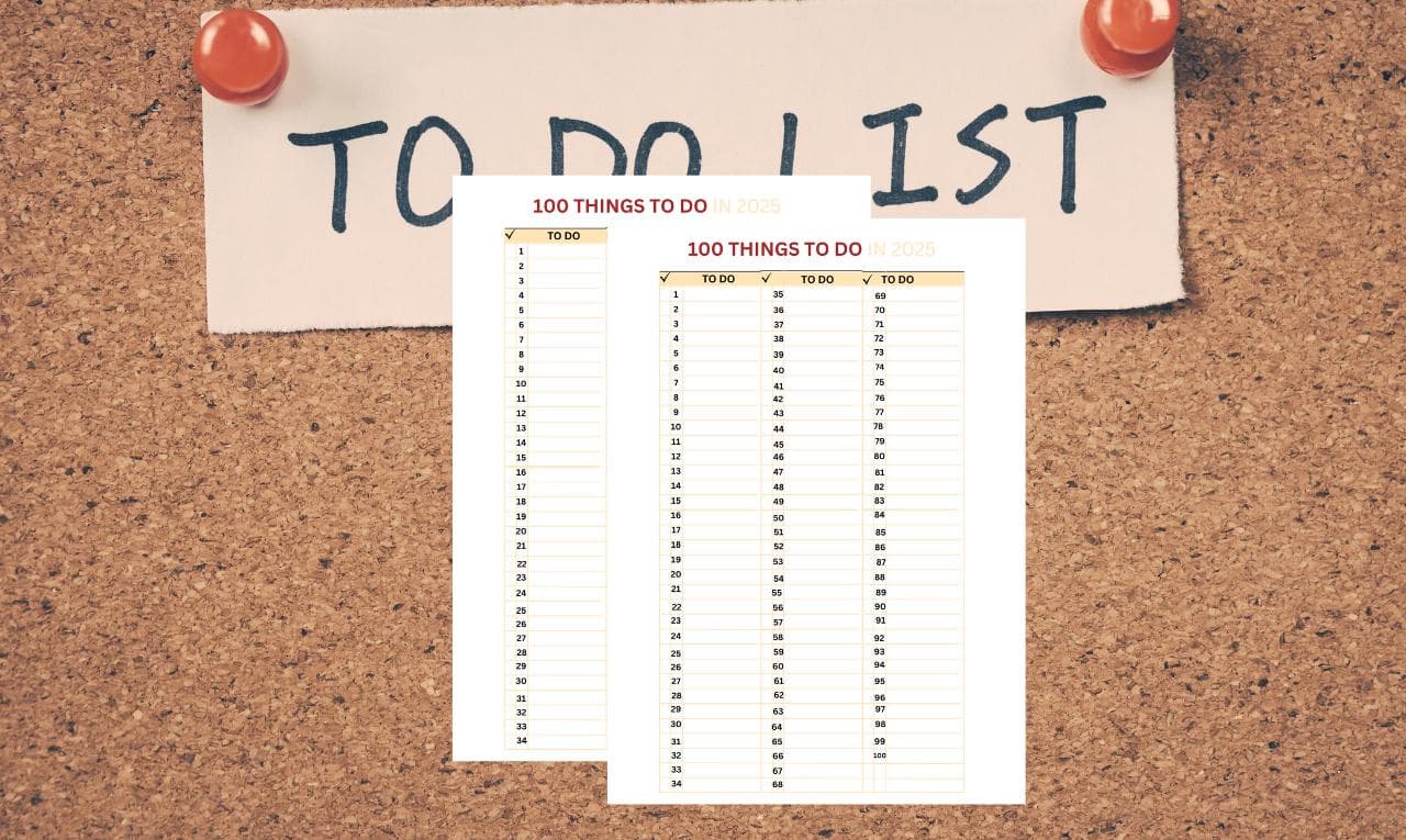 2025 Bucket List Tracker, 100 Things to Do Printable, New Year Bucket List, Goal Planner for 2025, Vision Board Printable, Adventure Planner, 2025 Goal Setting Worksheet, Family Bucket List Tracker, Yearly Goal Tracker