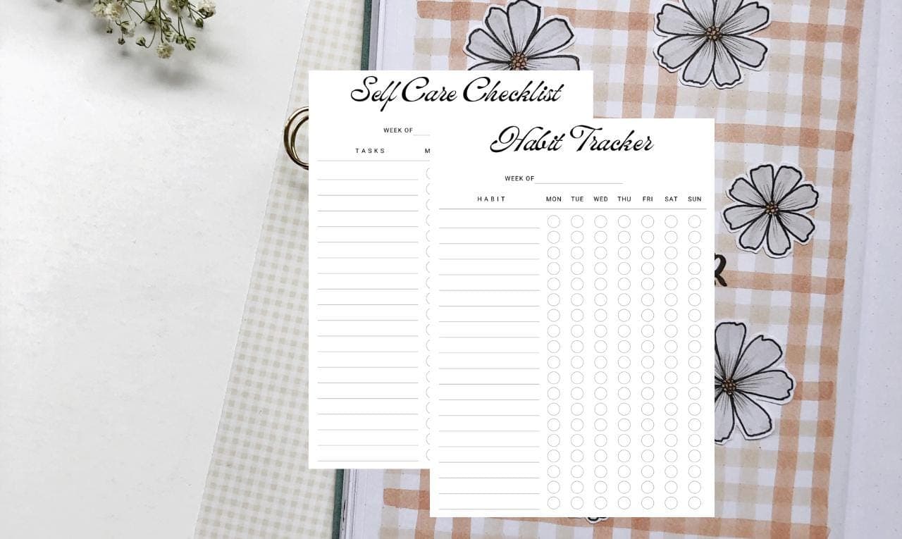 Self-Care Checklist, Habit Tracker, Wellness Planner, Self-Care Tracker, Daily Routine Tracker, Mental Health Tracker, Self-Care Printable, Goal Setting Worksheet, Productivity Planner, Personal Growth Tracker, Fitness Habit Tracker, Mindfulness