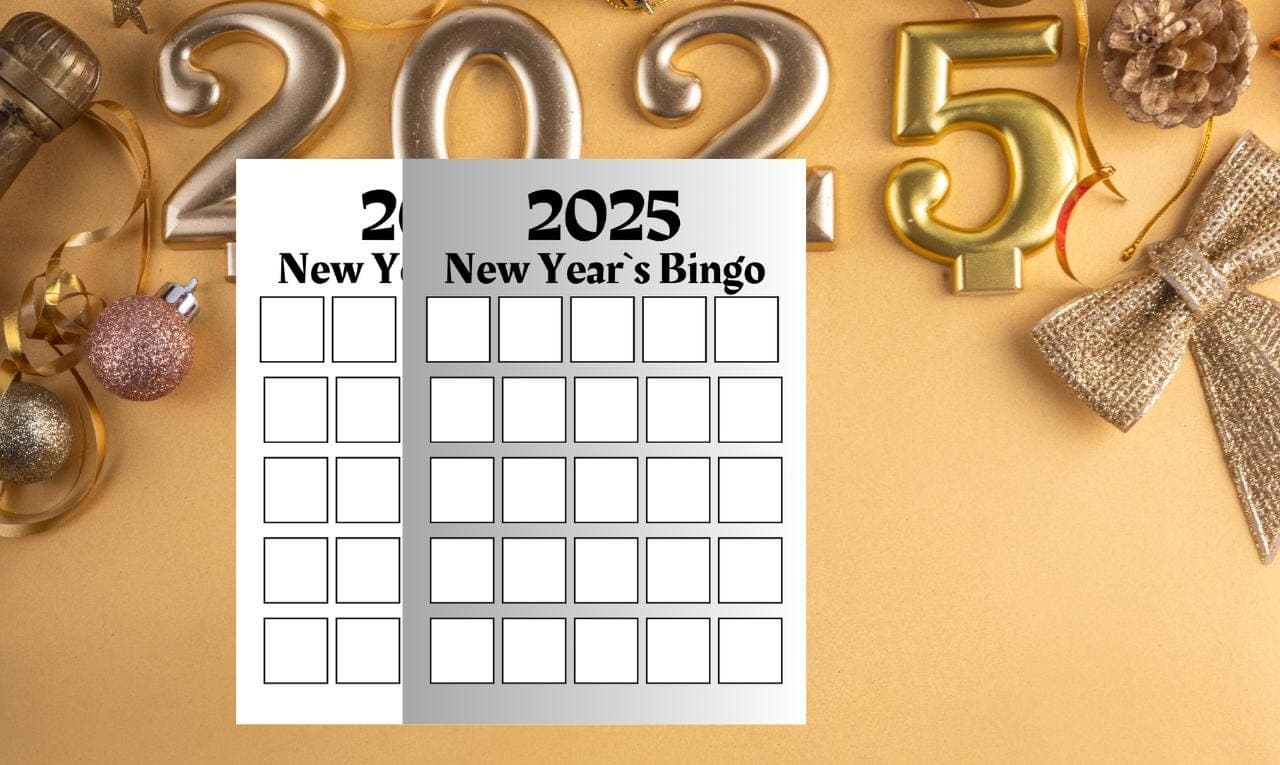 2025 Vision Board Printable, New Year Bingo Card, Goal Setting Activity, New Year’s Eve Party Game, Family-Friendly New Year Activity, 2025 Resolutions, Vision Board Game, Printable Bingo Card, Creative New Year Activity, New Year’s Intentions