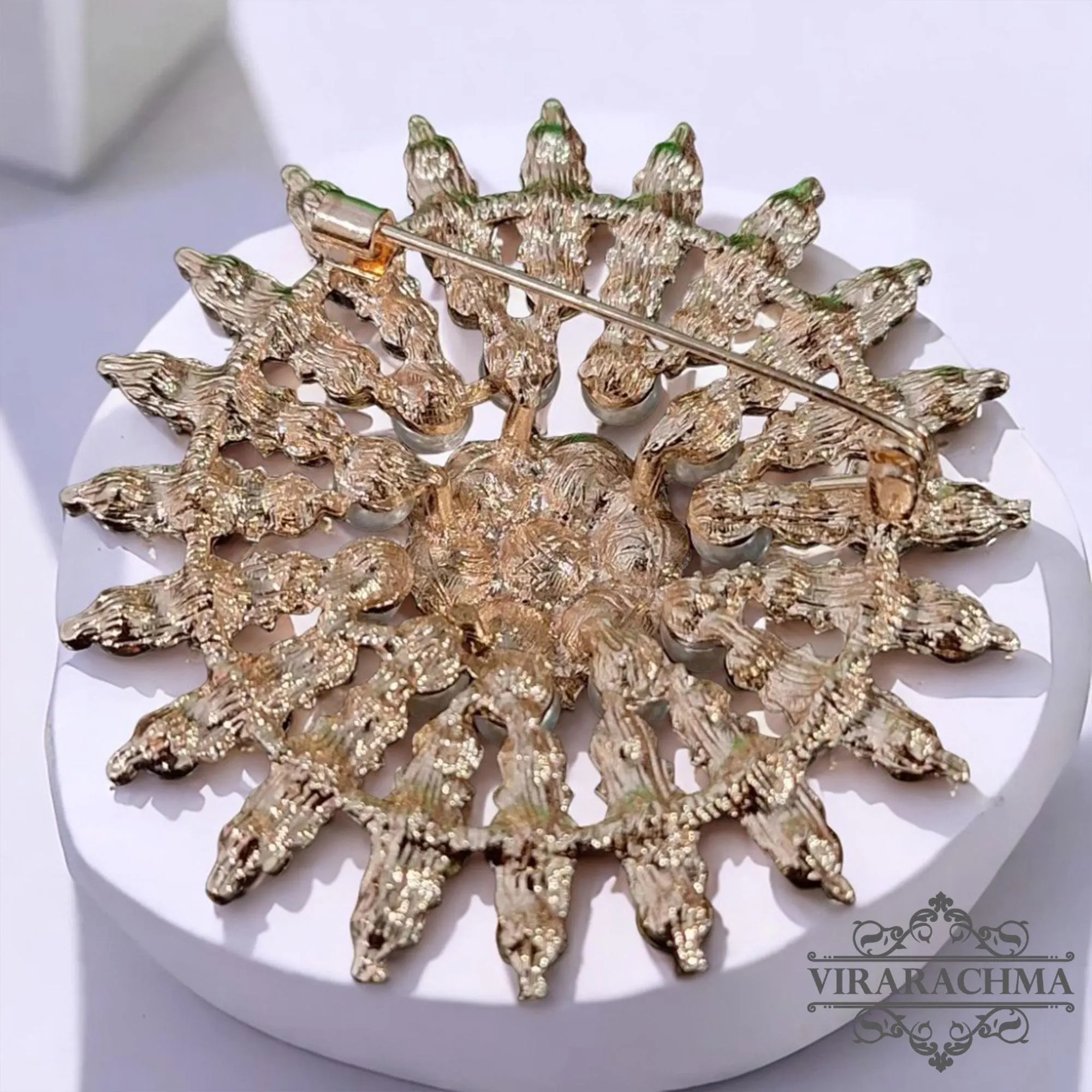 Beautiful Pearl Brooch – Fashion Accessories for Muslim Women, Kebaya Brooch, Bros Kebaya, Traditional Brooch, Ethnic Brooch, Vintage Brooch