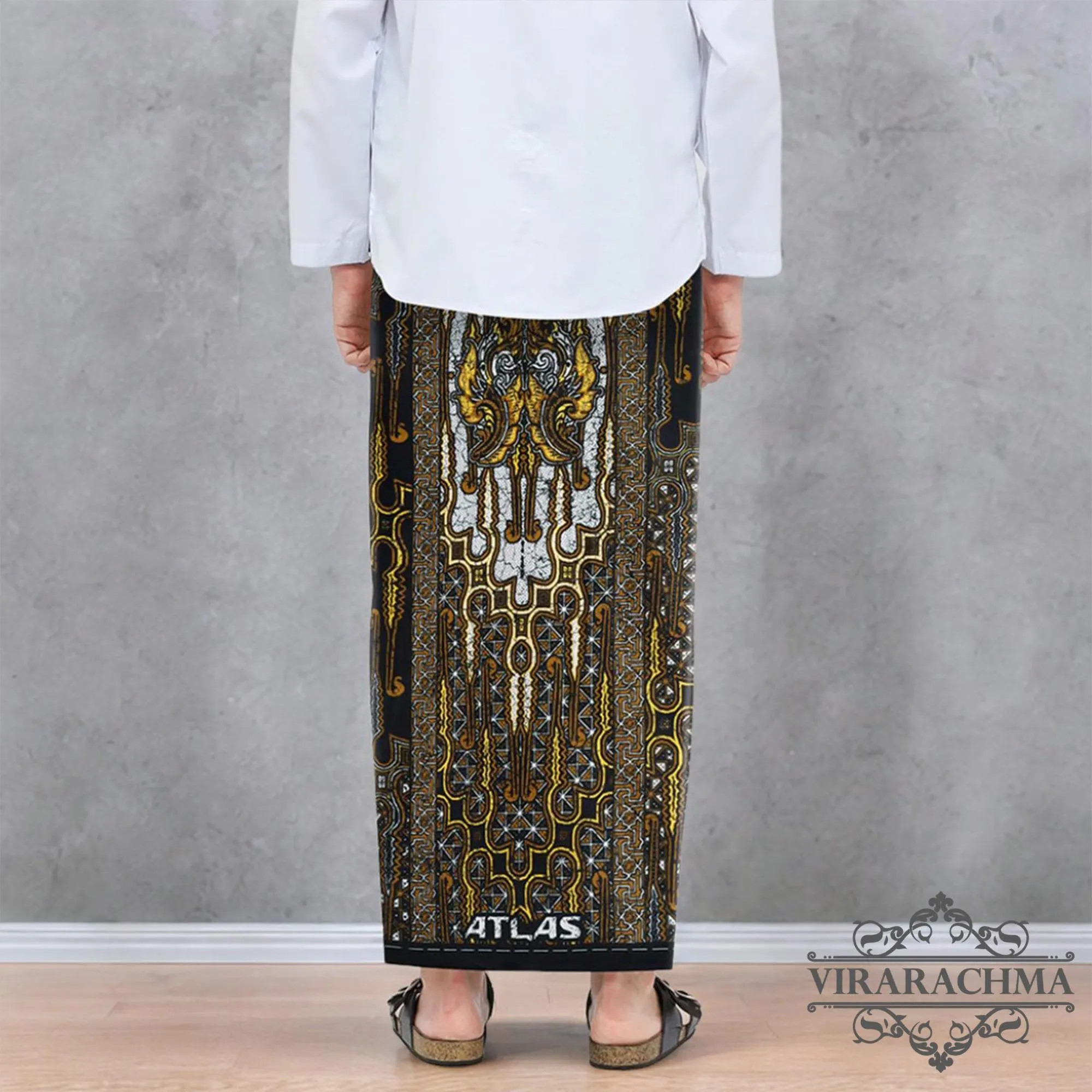 Batik Fabric Sarong – Traditional Ethnic Pattern, Adult Men's Prayer Sarong, Batik Sarong, Traditional Batik